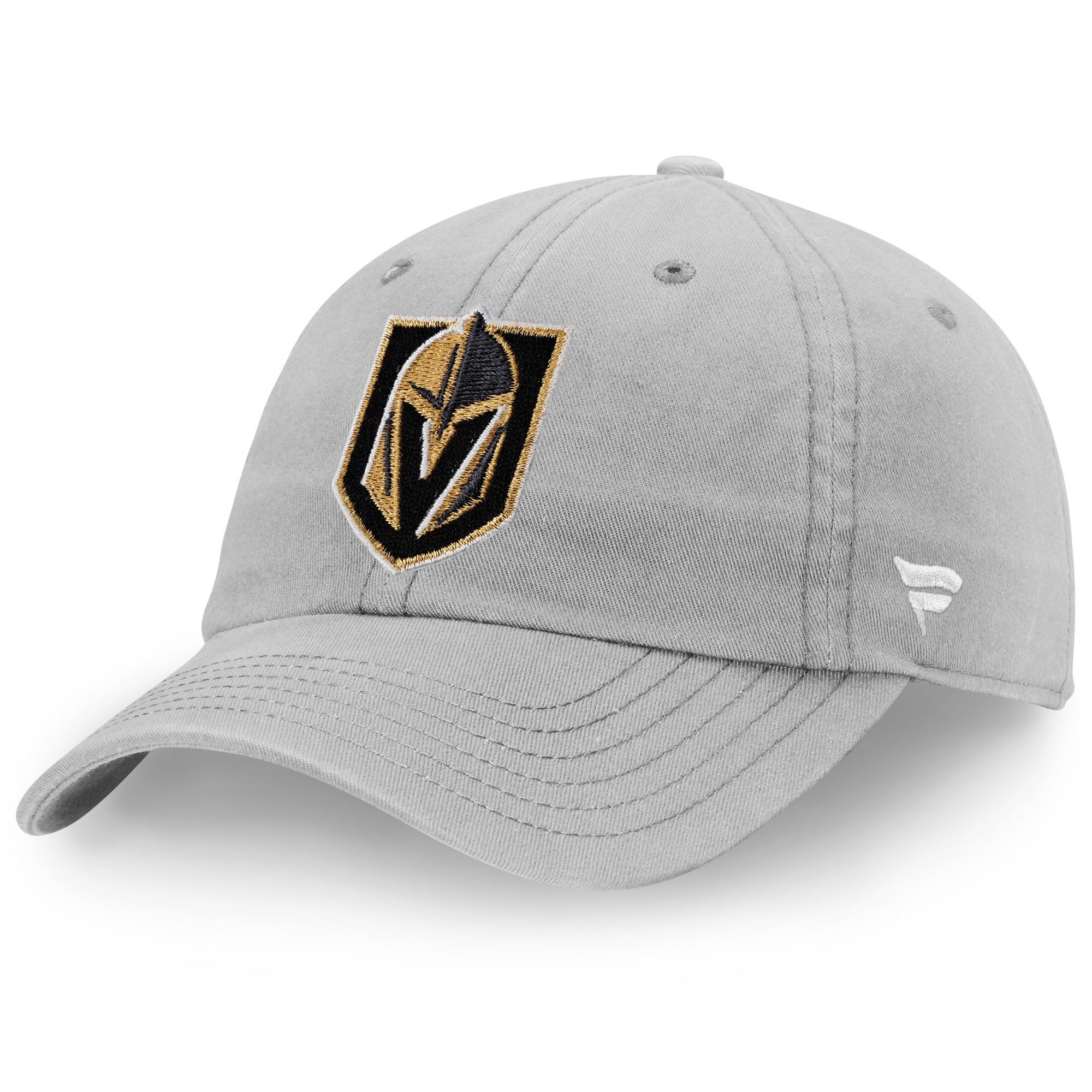 Vegas Golden Knights NHL Core Grey Curved Unstructured Strapback Cap Fanatics