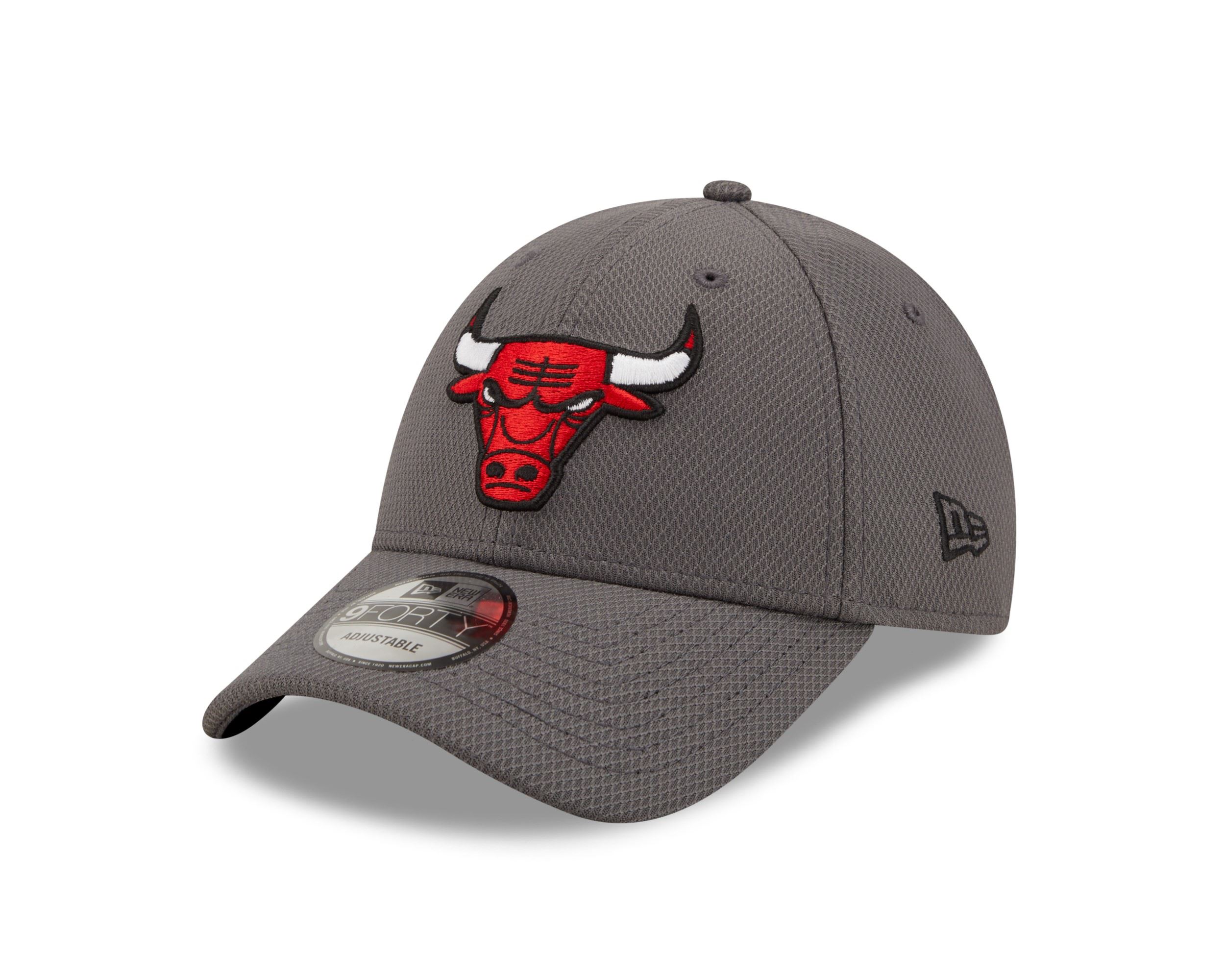 Chicago Bulls Graphite NBA Diamond Era 9Forty Adjustable Snapback Cap New Era