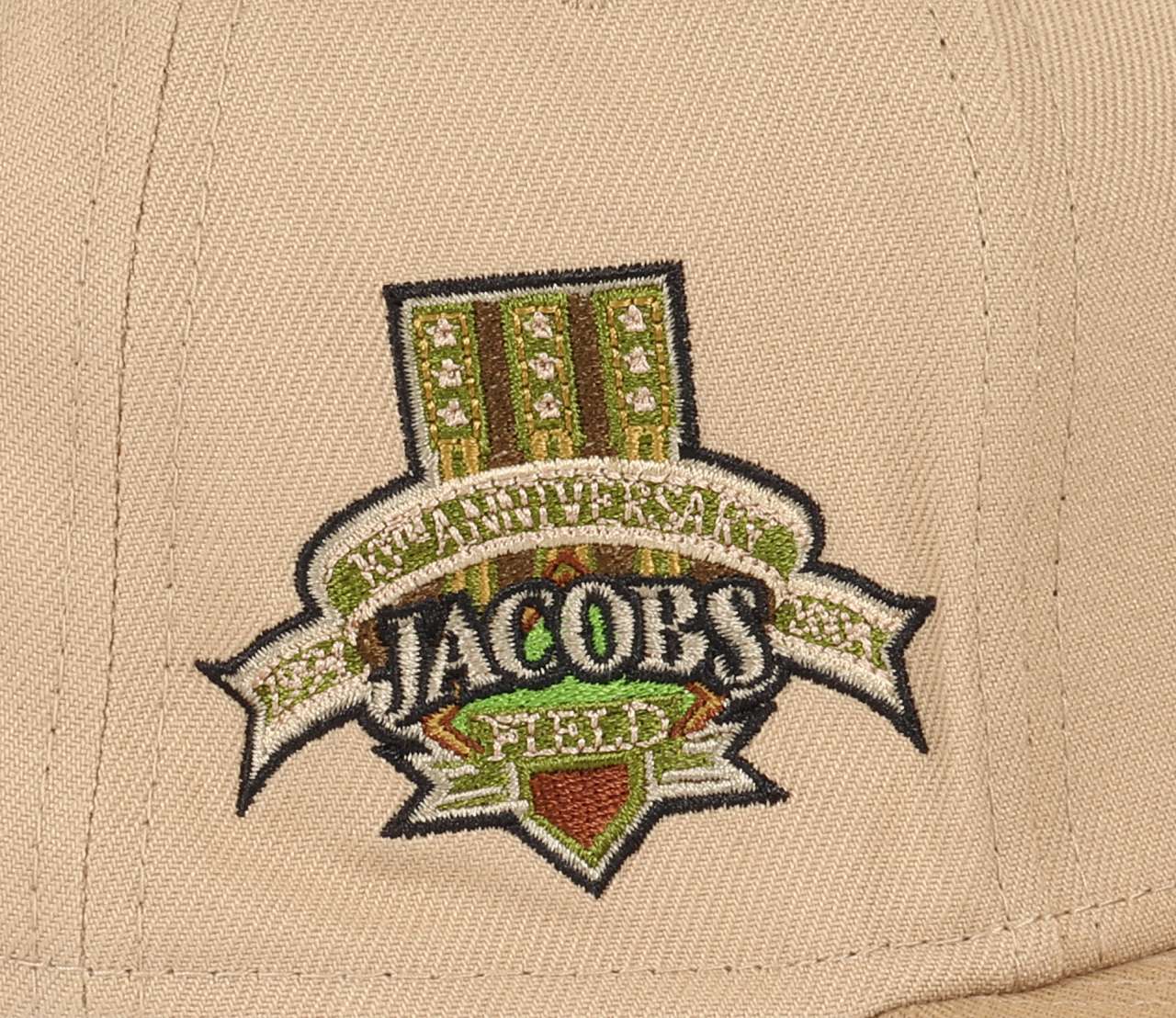 Cleveland Indians MLB Jacobs Field 10th Anniversary Sidepatch khaki 59Fifty Basecap New Era