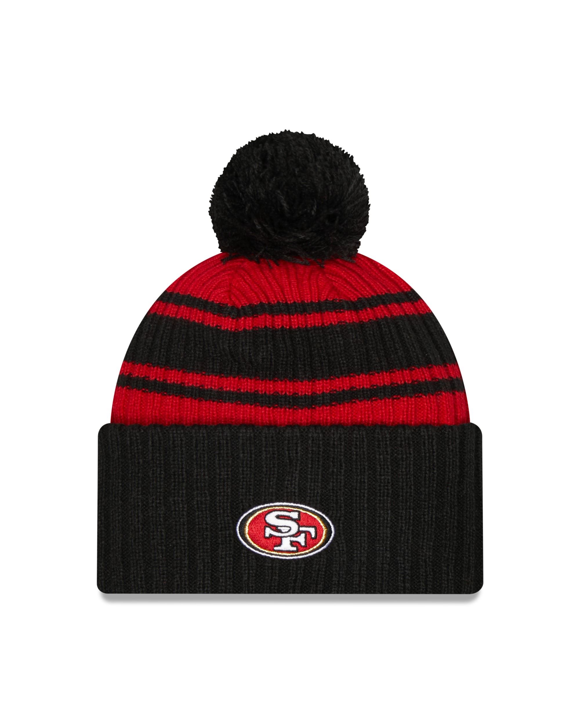 San Francisco 49ers NFL 2022 Sideline Sport Knit Black Red Beanie New Era