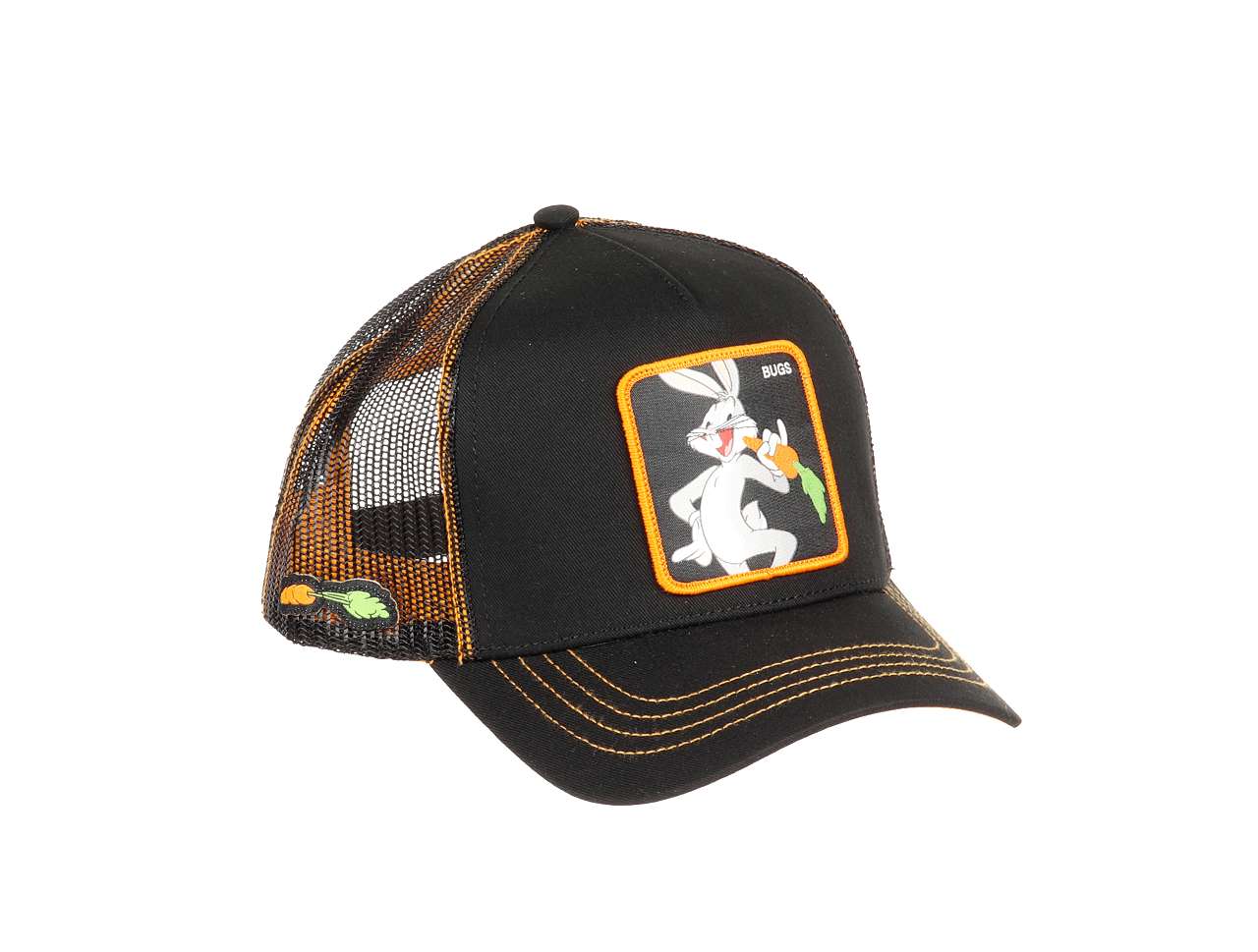 Bugs Bunny Looney Tunes Black  Orange Trucker Cap Capslab