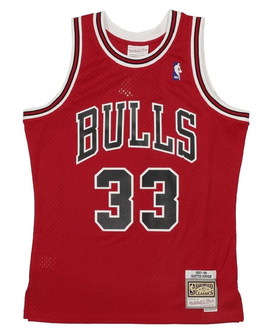 Scottie Pippen #33 Chicago Bulls NBA Kids Swingman Road Jersey Mitchell & Ness