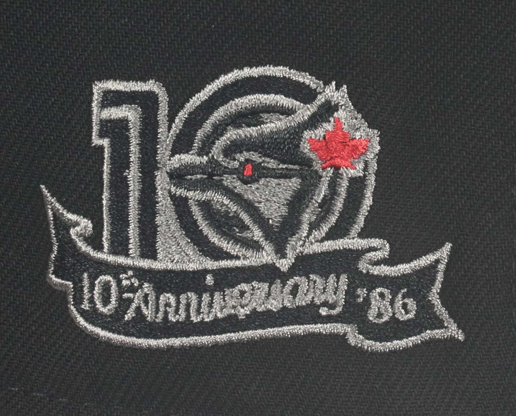 Toronto Blue Jays Black Base Side Patch 10th Anniversary 59Fifty Basecap New Era