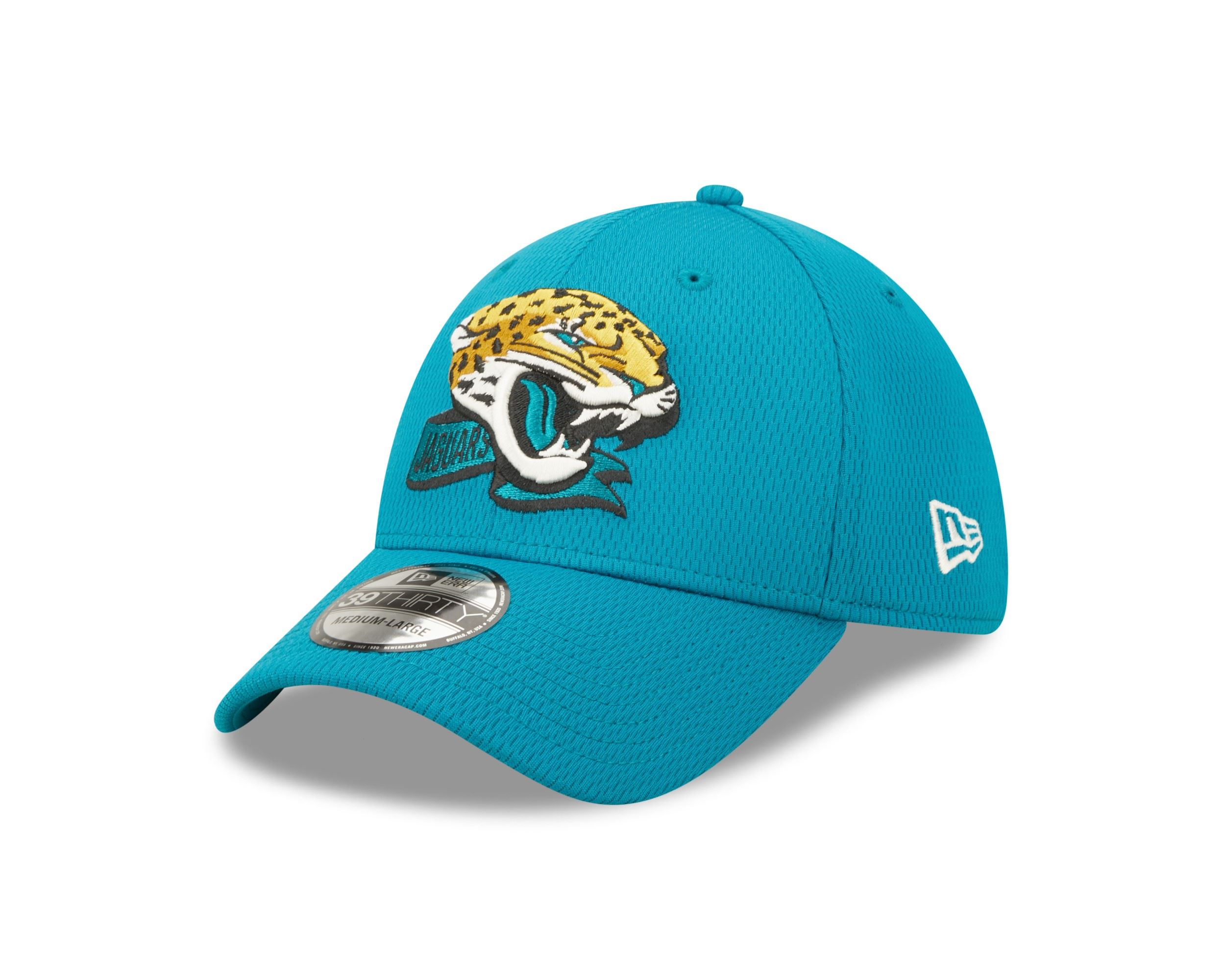 Jacksonville Jaguars NFL 2022 Sideline Blue 39Thirty Stretch Cap New Era