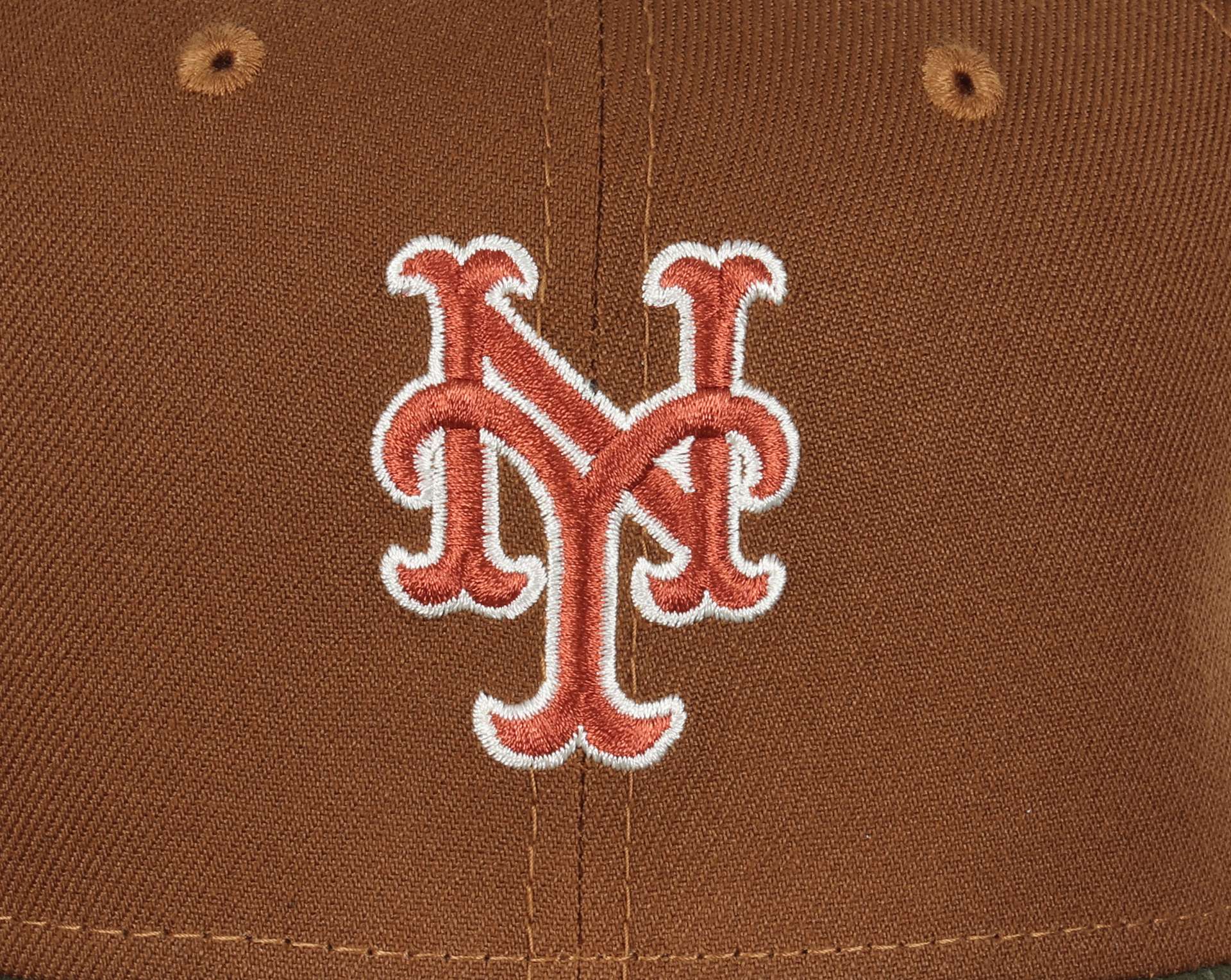 New York Mets MLB Cooperstown Subway Series Sidepatch Toasted Peanut 59Fifty Basecap New Era