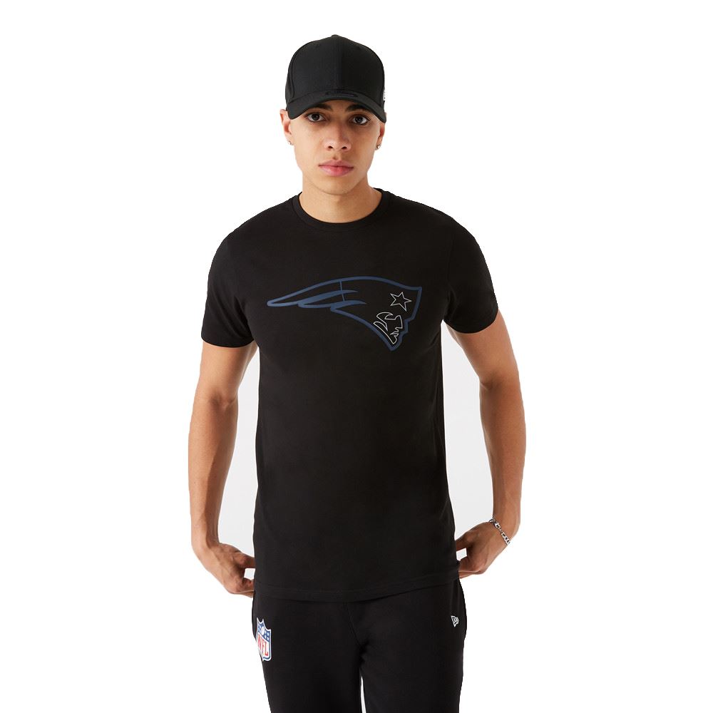 New England Patriots NFL Jersey Outline Logo Tee T-Shirt New Era