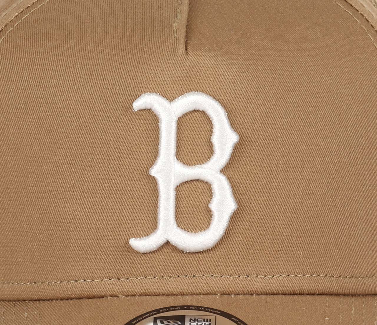 Boston Red Sox MLB Khaki 9Forty A-Frame Snapback Cap New Era