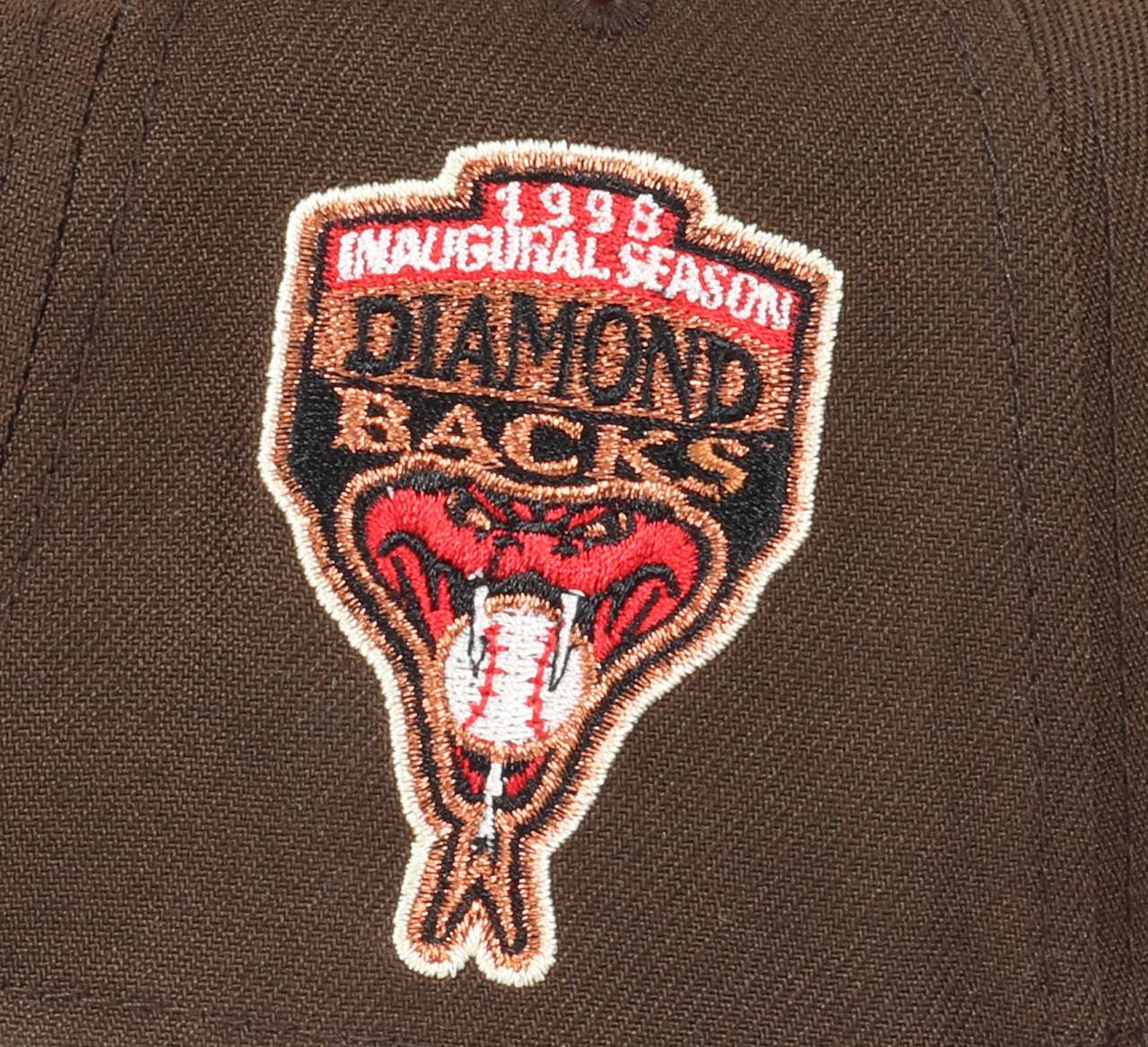 Arizona Diamondbacks MLB 1998 Inaugural Season Sidepatch Walnut 9Forty A-Frame Snapback Cap New Era