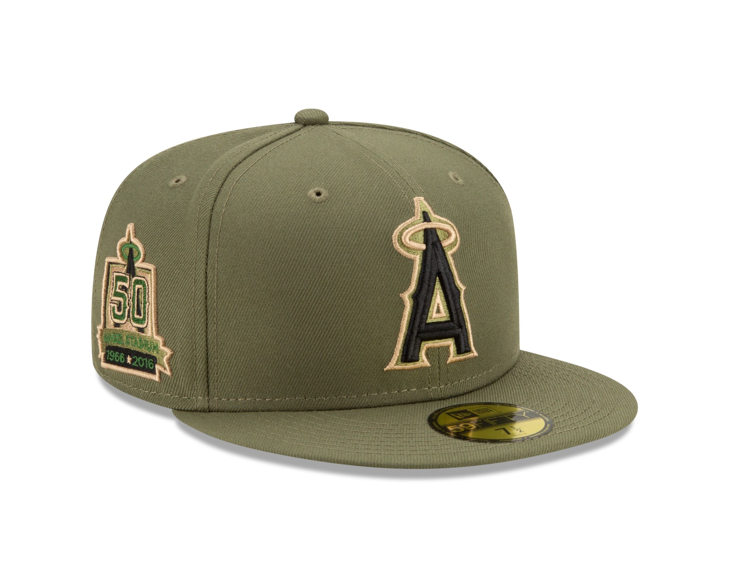 Anaheim Angels 50th Anniversary MLB Olive 59Fifty Basecap New Era
