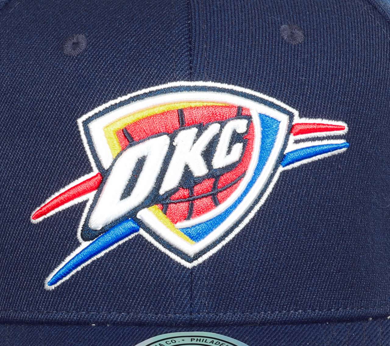 Oklahoma City Thunder Blue NBA Team Ground 2.0 Classic Red Snapback Cap Mitchell & Ness