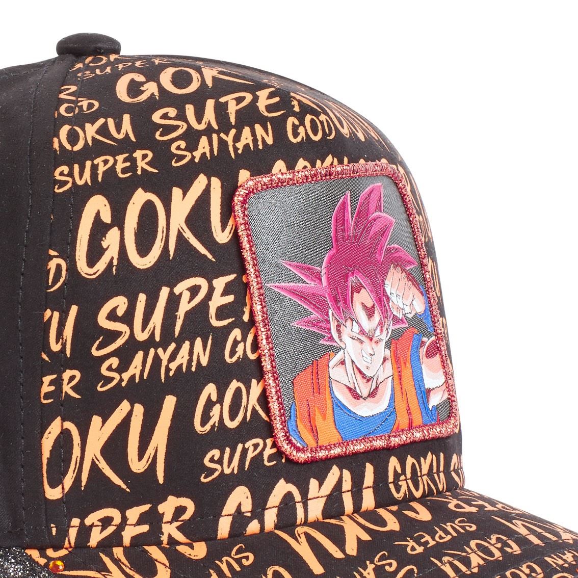 Son Goku Dragon Ball Super Black Strapback Cap Capslab