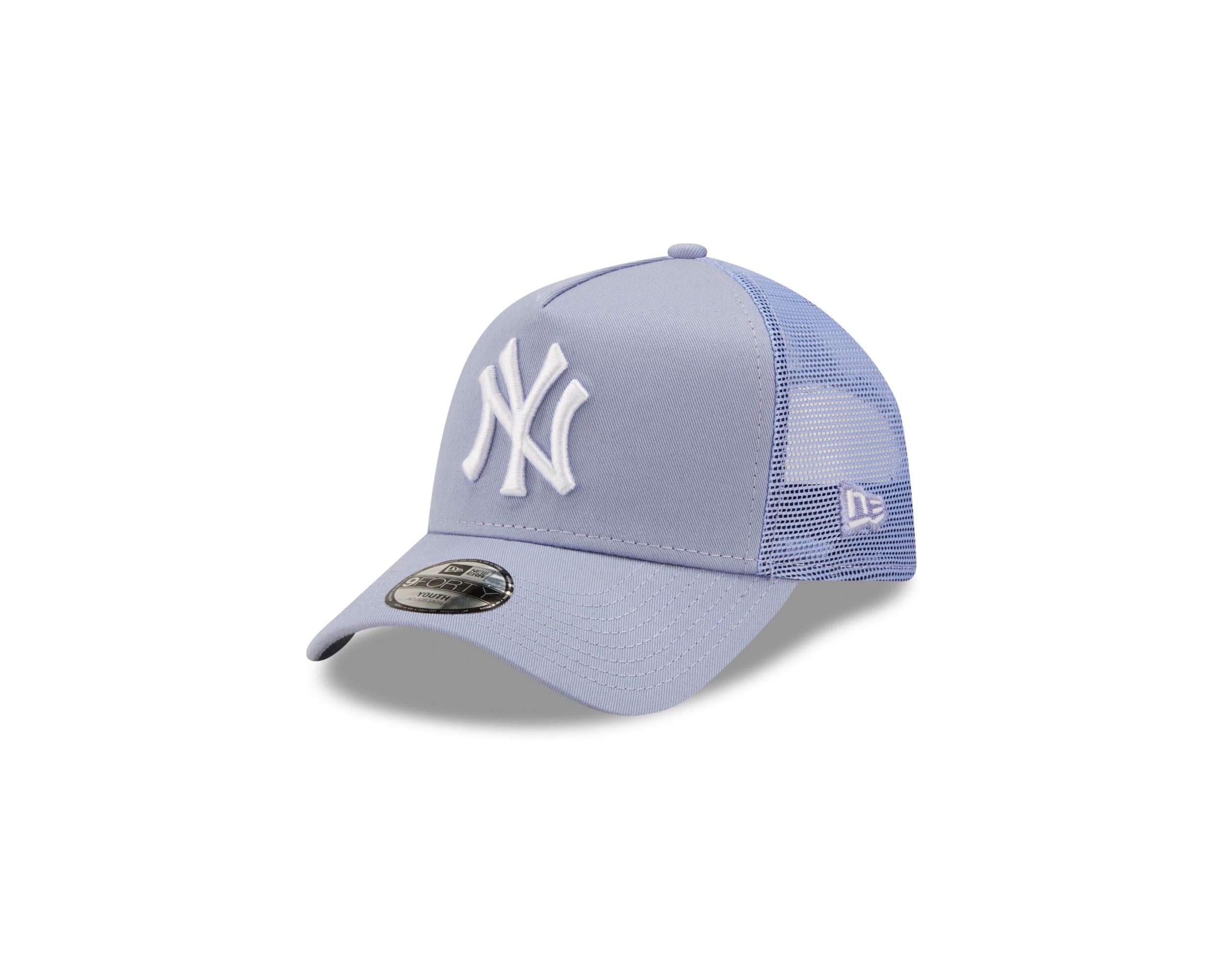 New York Yankees MLB Tonal Mesh 9Forty Iris Flower Kids A-Frame Adjustable Trucker Cap New Era