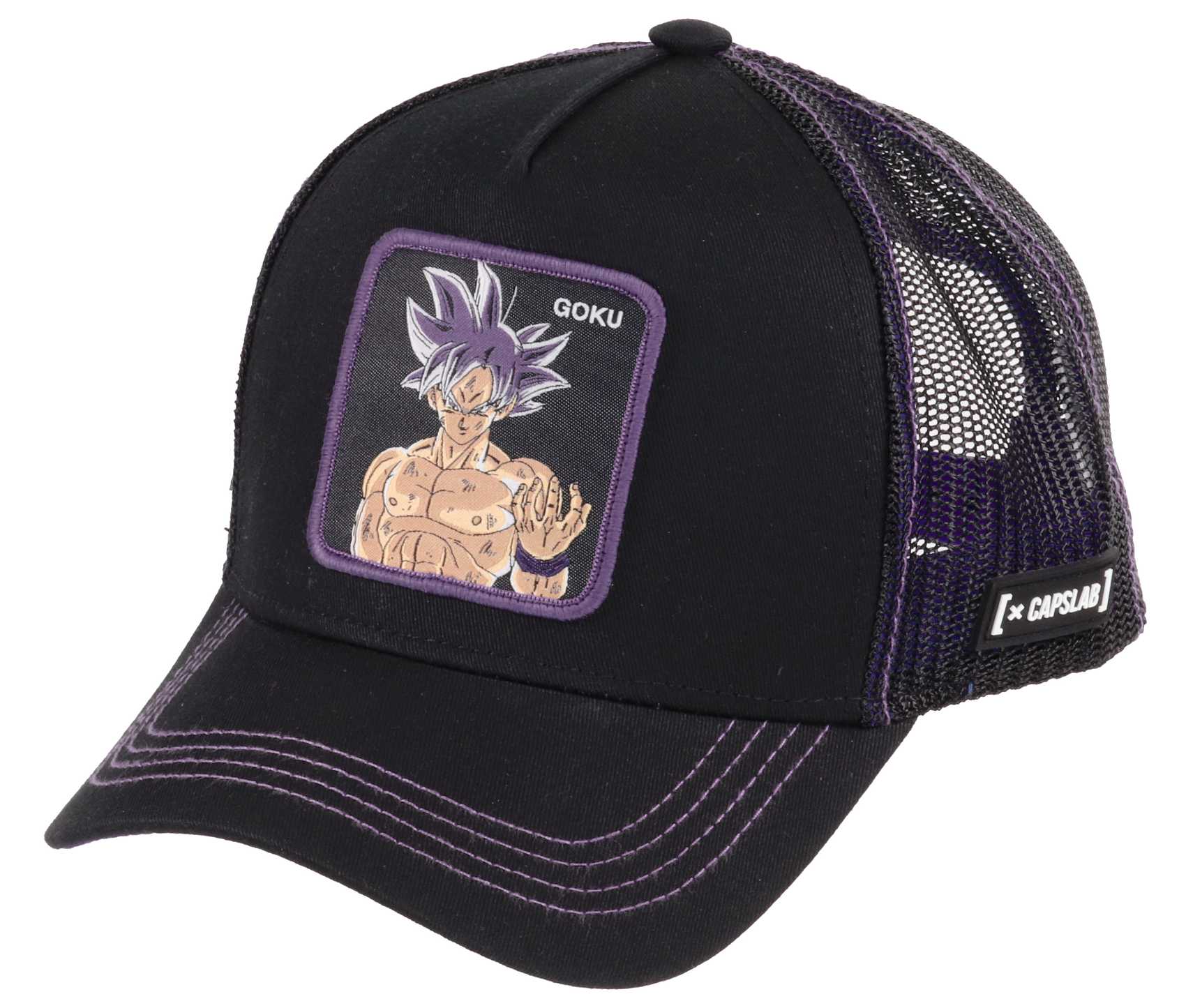 Goku Dragon Ball Z Black Purple Trucker Cap Capslab