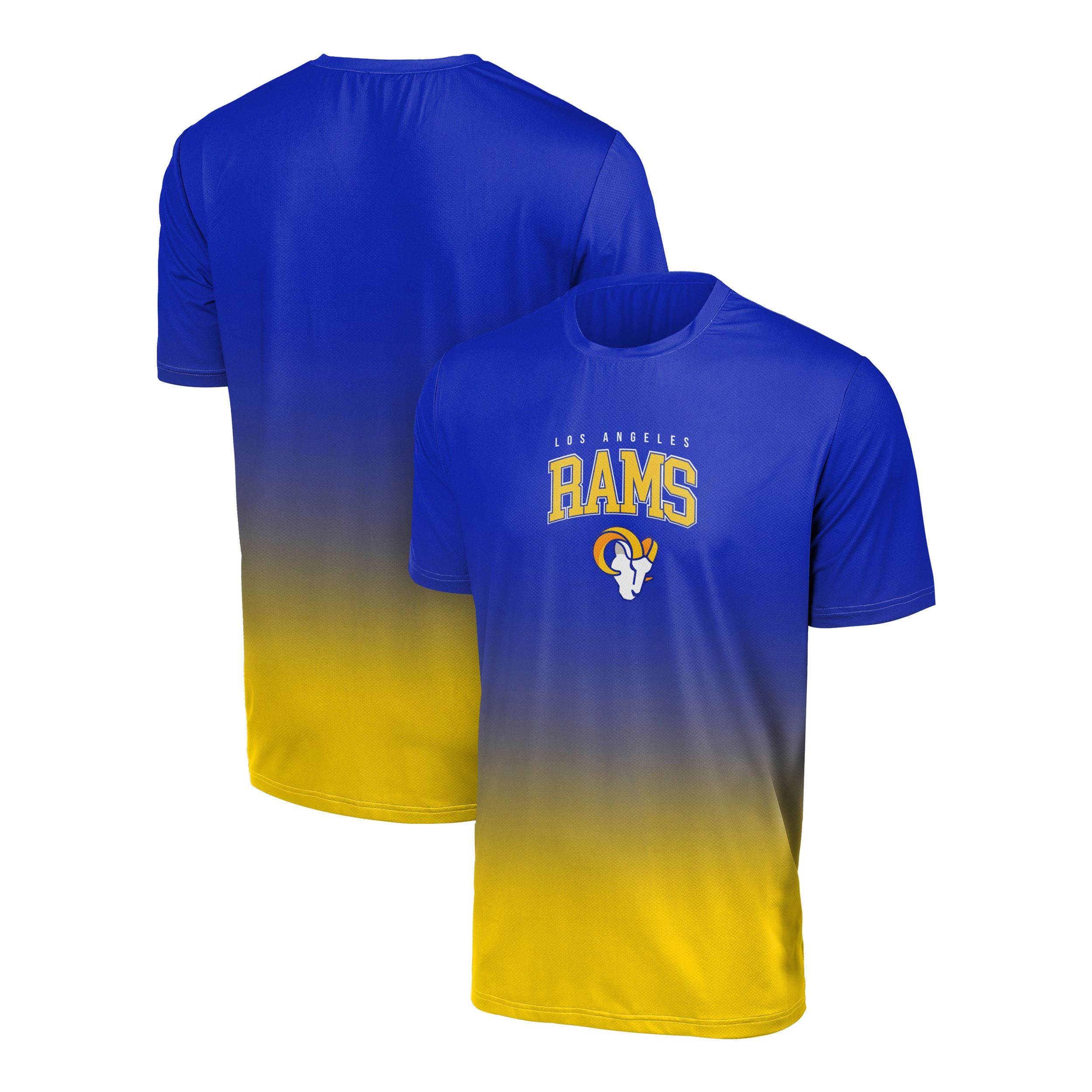 Los Angeles Rams NFL Gradient Mesh Jersey Short Sleeve Herren T-Shirt Foco