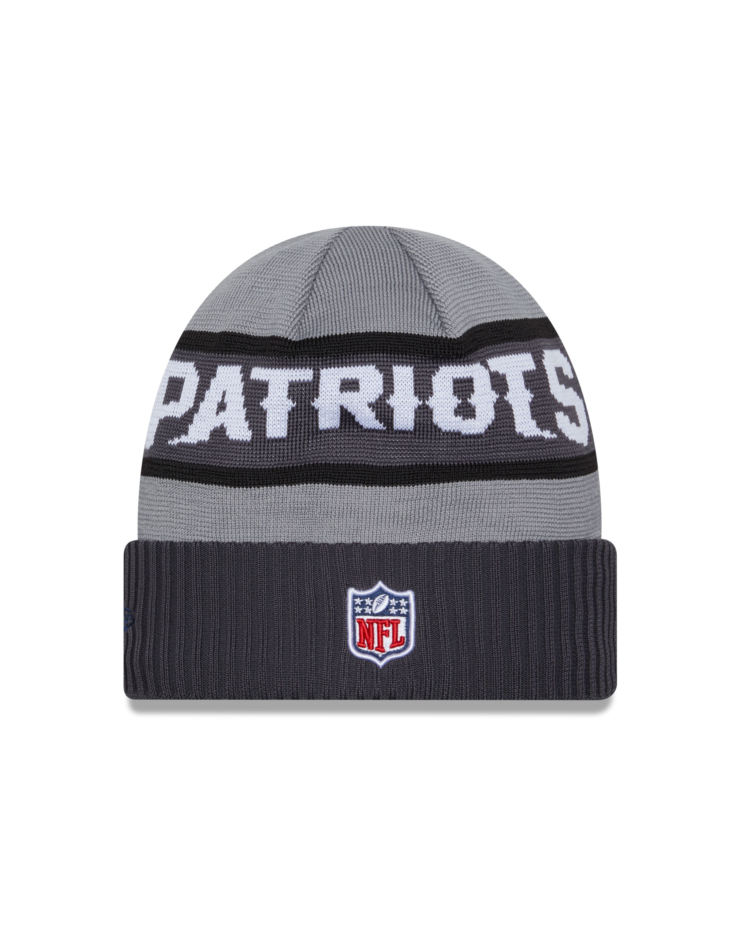 New England Patriots NFL 2023  Sideline Tech Knit CW Gray Beanie New Era