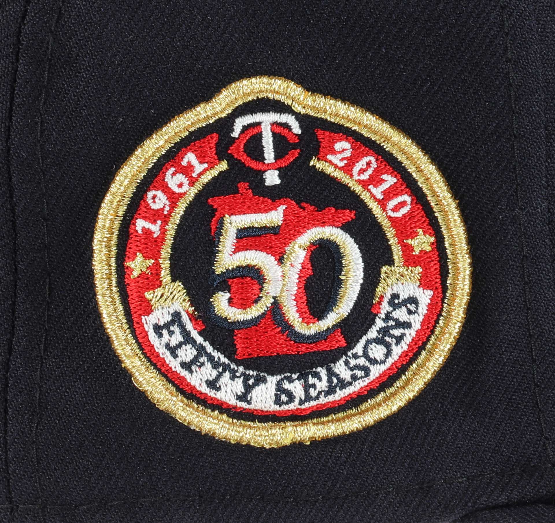 Minnesota Twins MLB Side Patch 50 Seasons Navy 59Fifty Basecap New Era