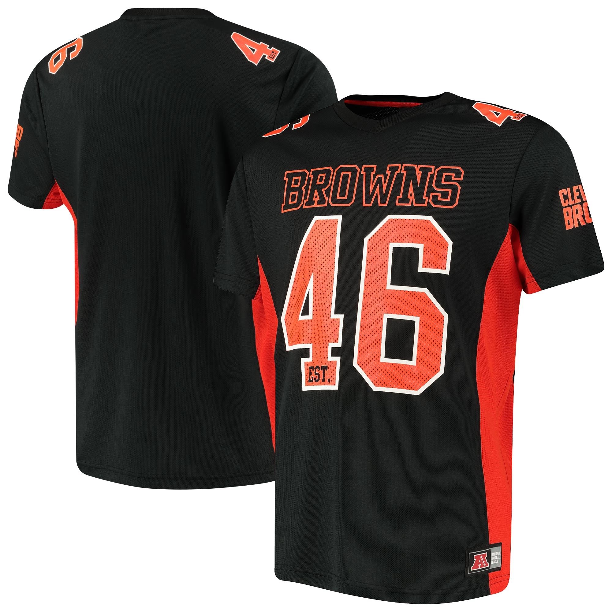 Cleveland Browns NFL Players Poly Mesh Black T-Shirt Fanatics