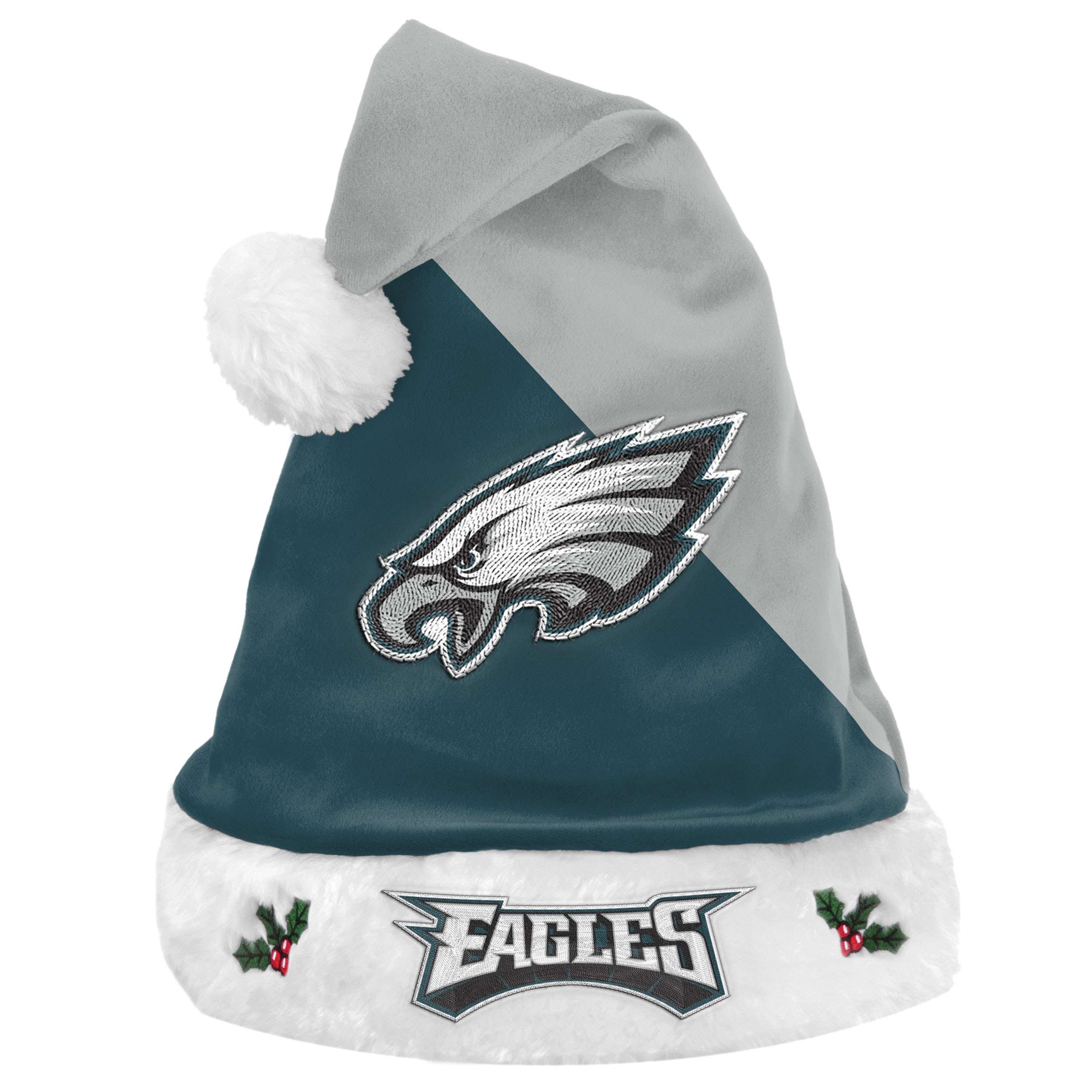 Philadelphia Eagles NFL 2021 Colorblock Santa Hat