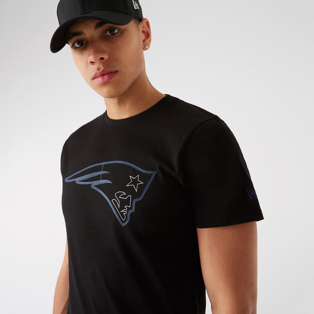 New England Patriots NFL Jersey Outline Logo Tee T-Shirt New Era