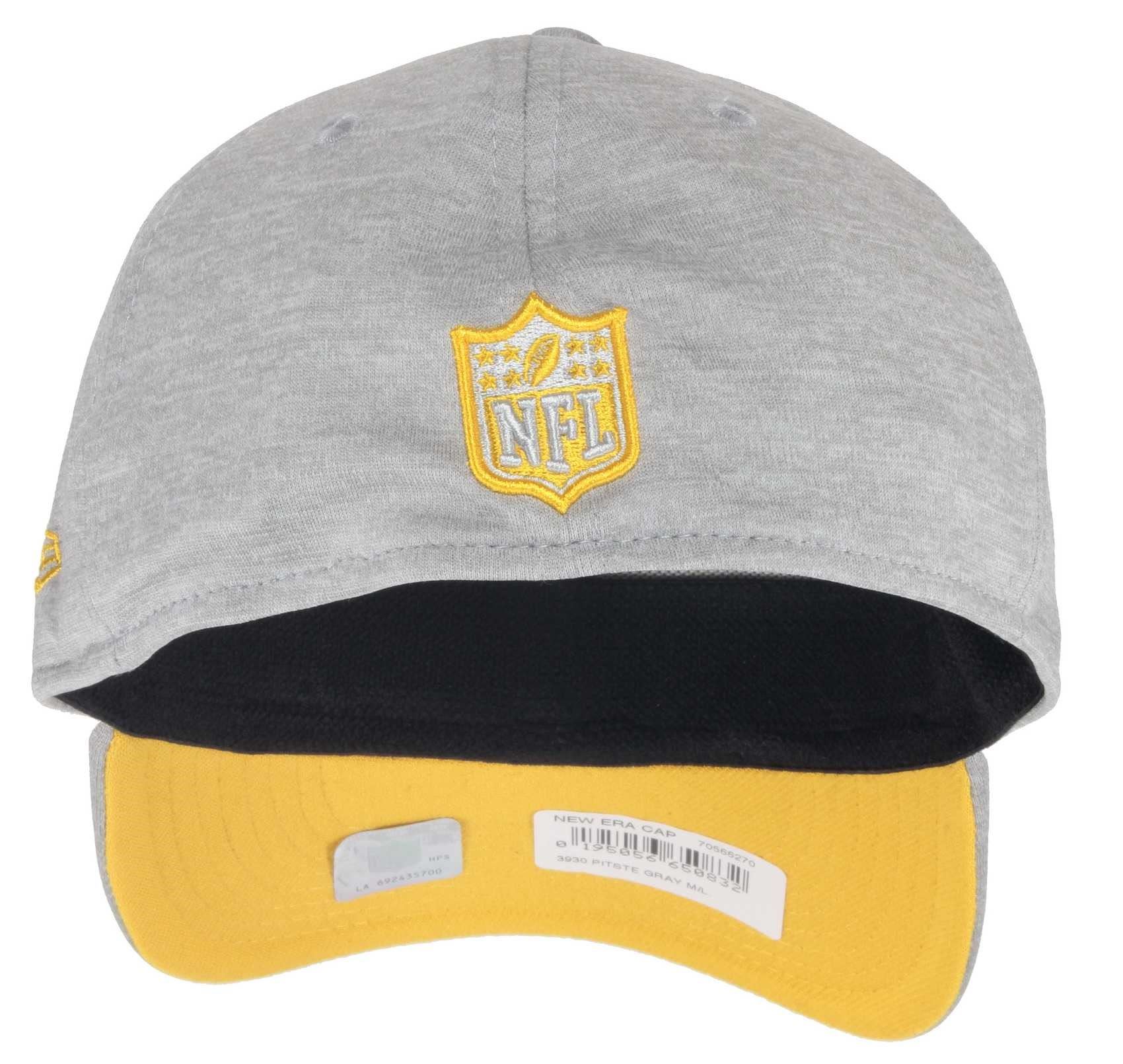 Pittsburgh Steelers Grey Collection 39Thirty Stretch Cap New Era