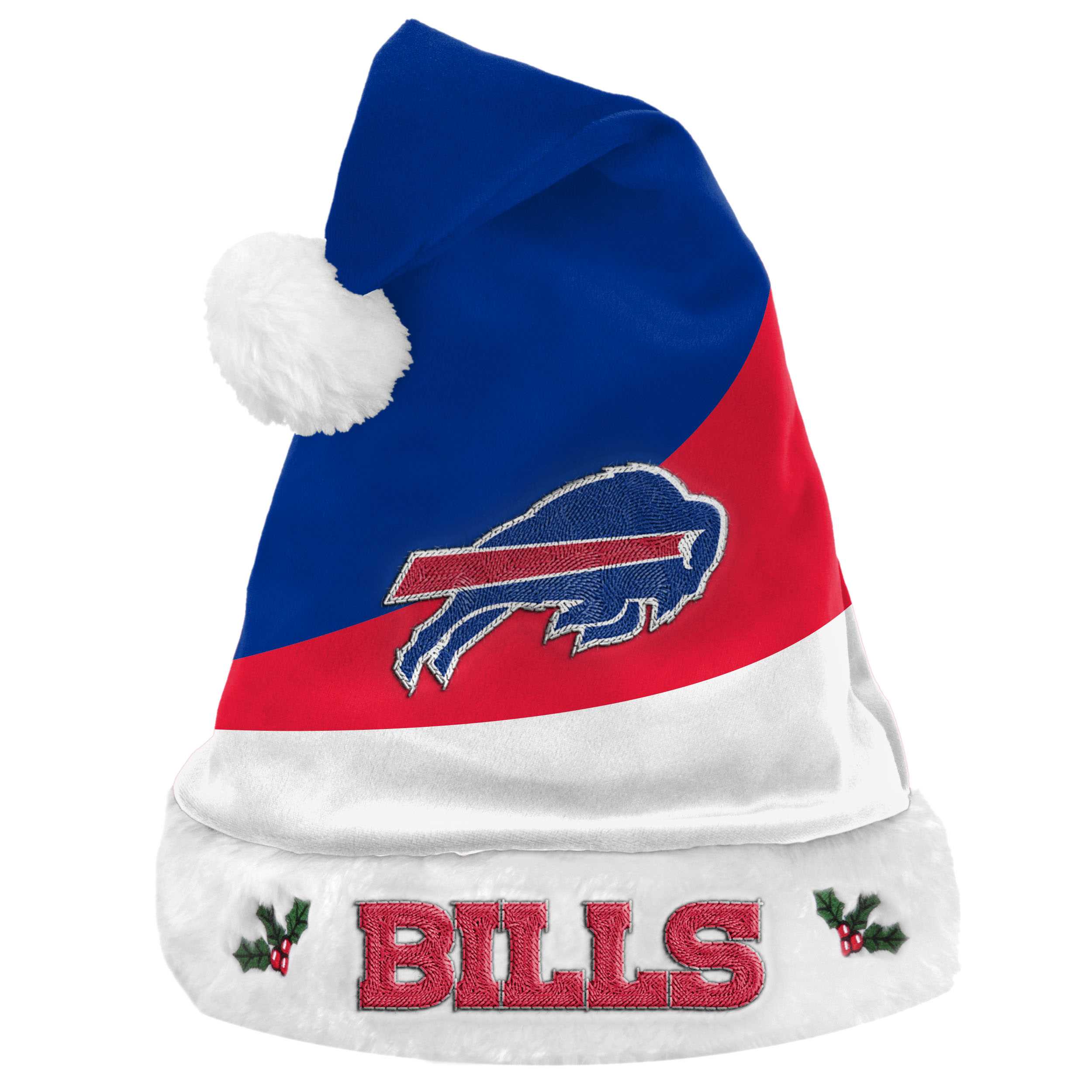 Buffalo Bills NFL 2021 Colorblock Santa Hat