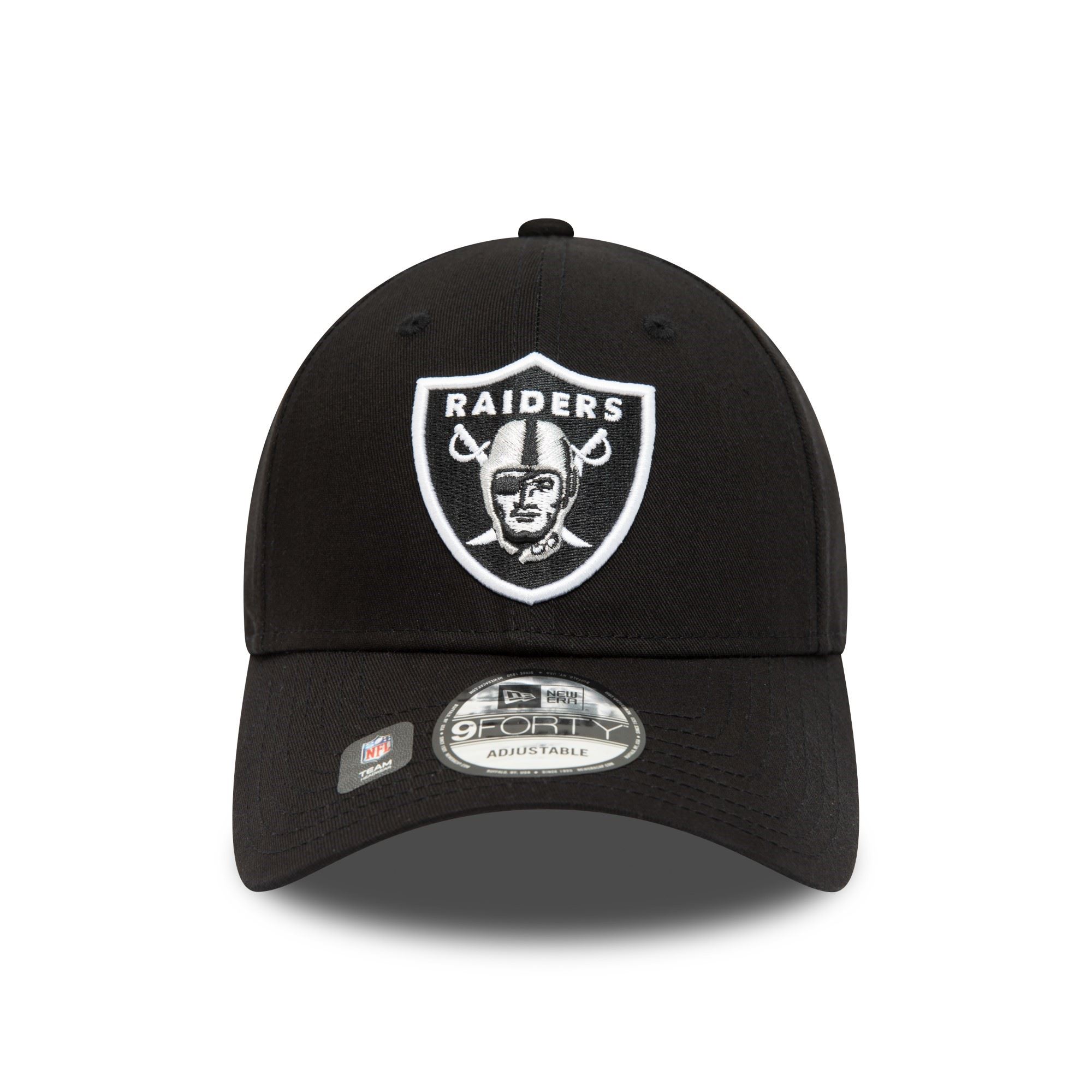 Las Vegas Raiders NFL Team Side Patch Black 9Forty Adjustable Cap New Era