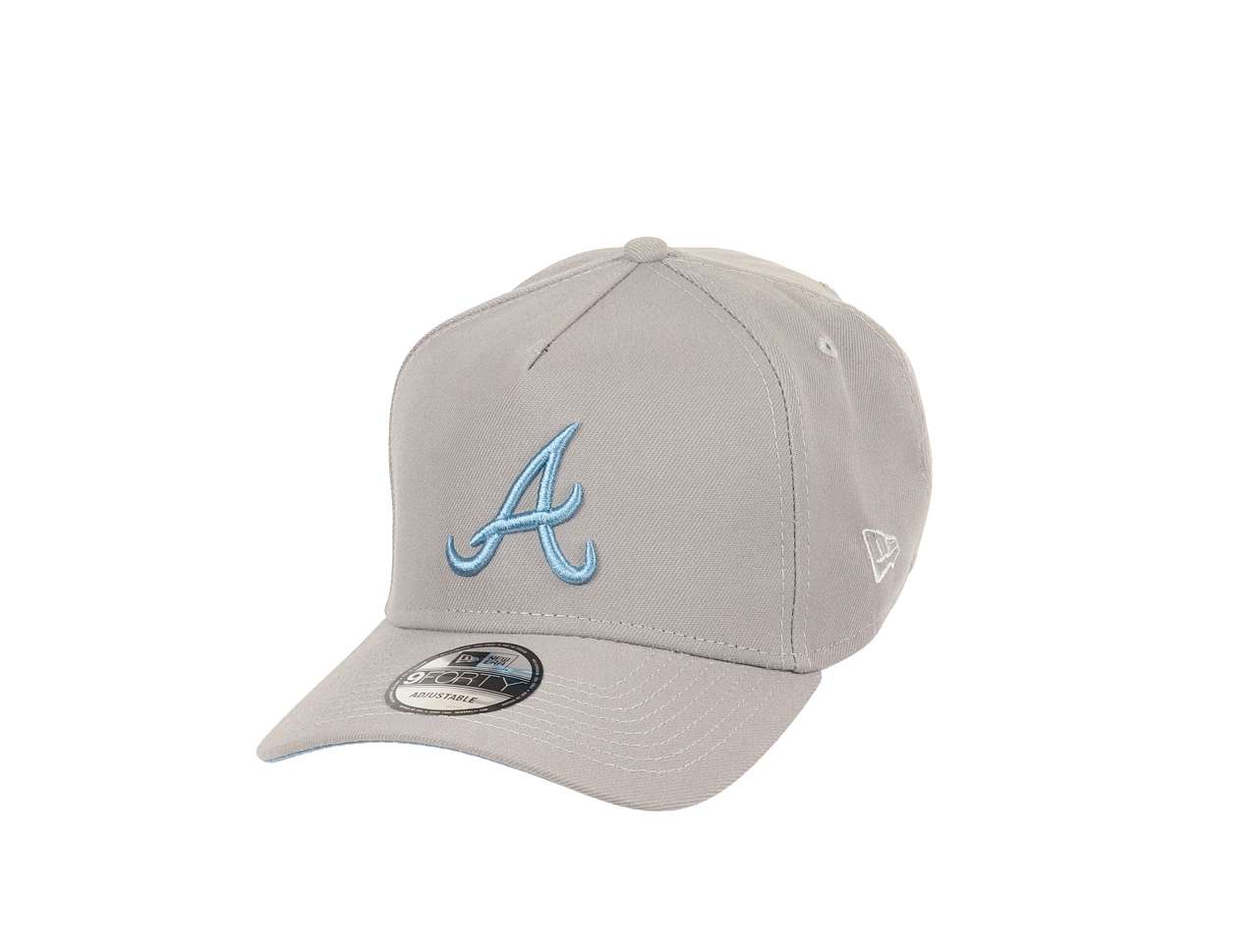 Atlanta Braves MLB World Series 1995 Sidepatch Cooperstown Gray Sky 9Forty A-Frame Snapback Cap New Era