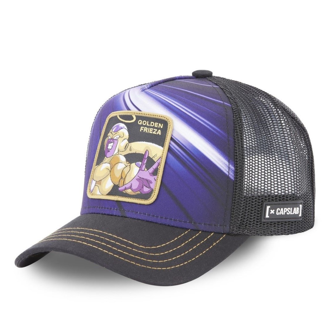 Golden Frieza Purple Black Trucker Cap Capslab 