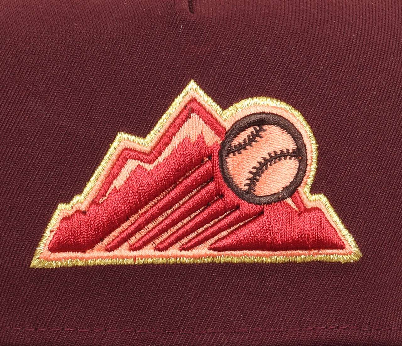 Colorado Rockies MLB 25th Anniversary Sidepatch Maroon 9Forty A-Frame Snapback Cap New Era
