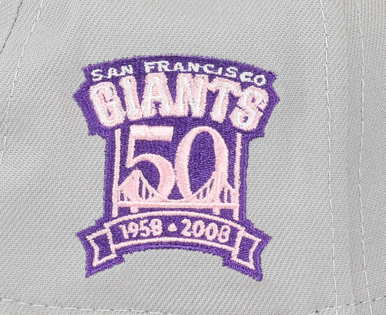 San Francisco Giants MLB Cooperstown 50th Anniversary Sidepatch Gray Black 9Forty A-Frame Adjustable Cap New Era