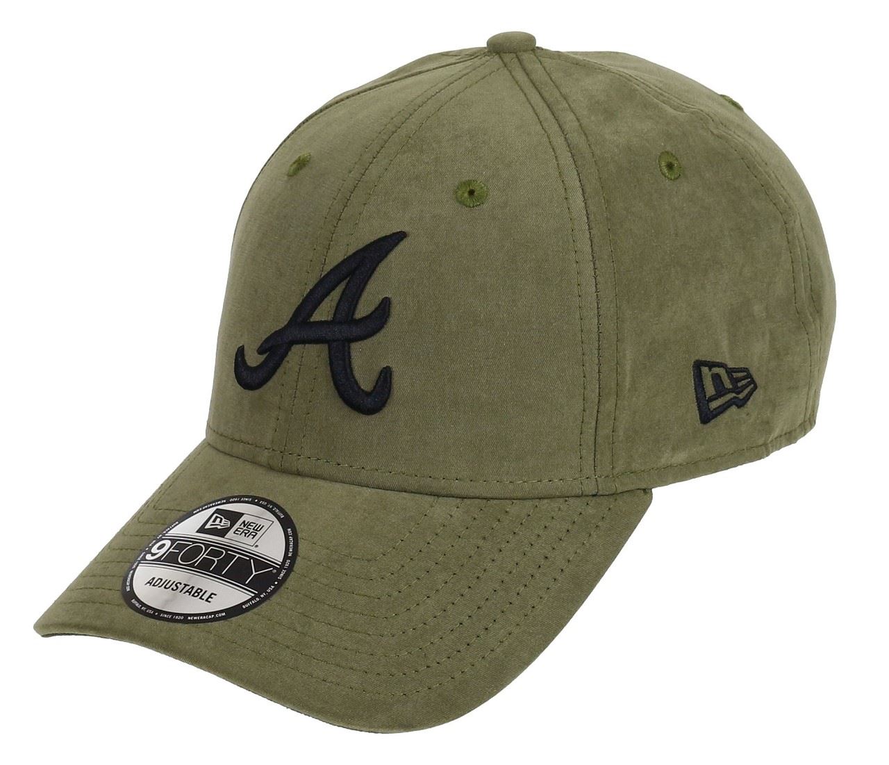 Atlanta Braves MLB League Essential Nylon Green 9Forty Adjustable Cap New Era