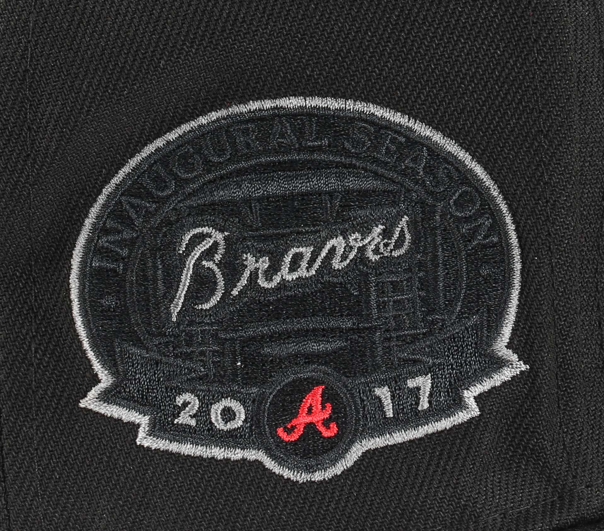 Atlanta Braves MLB Sidepatch Inaugural Season 2017 Black Cooperstown 59Fifty Basecap New Era