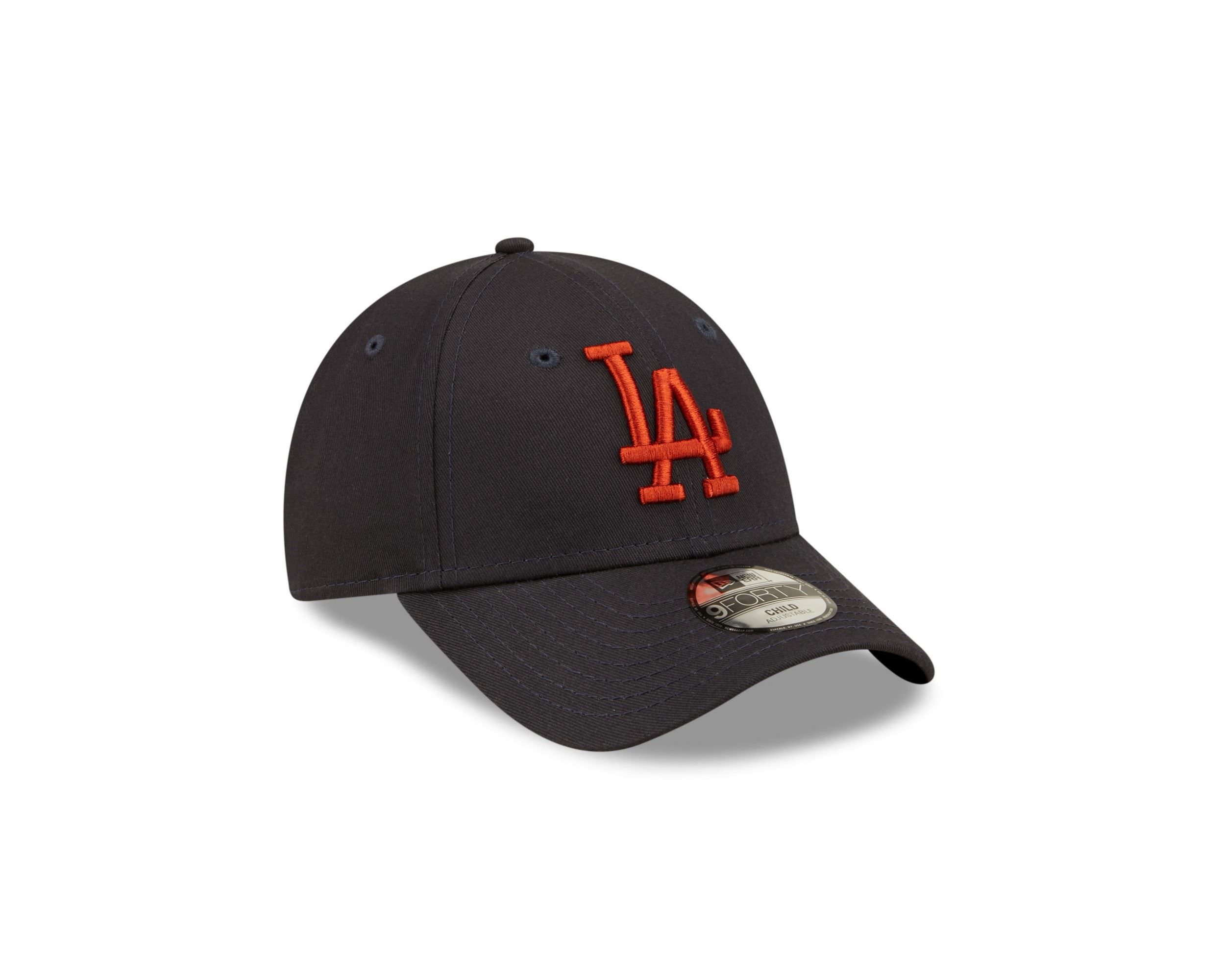 Los Angeles Dodgers MLB League Essential Black Red 9Forty Adjustable Kids Cap New Era