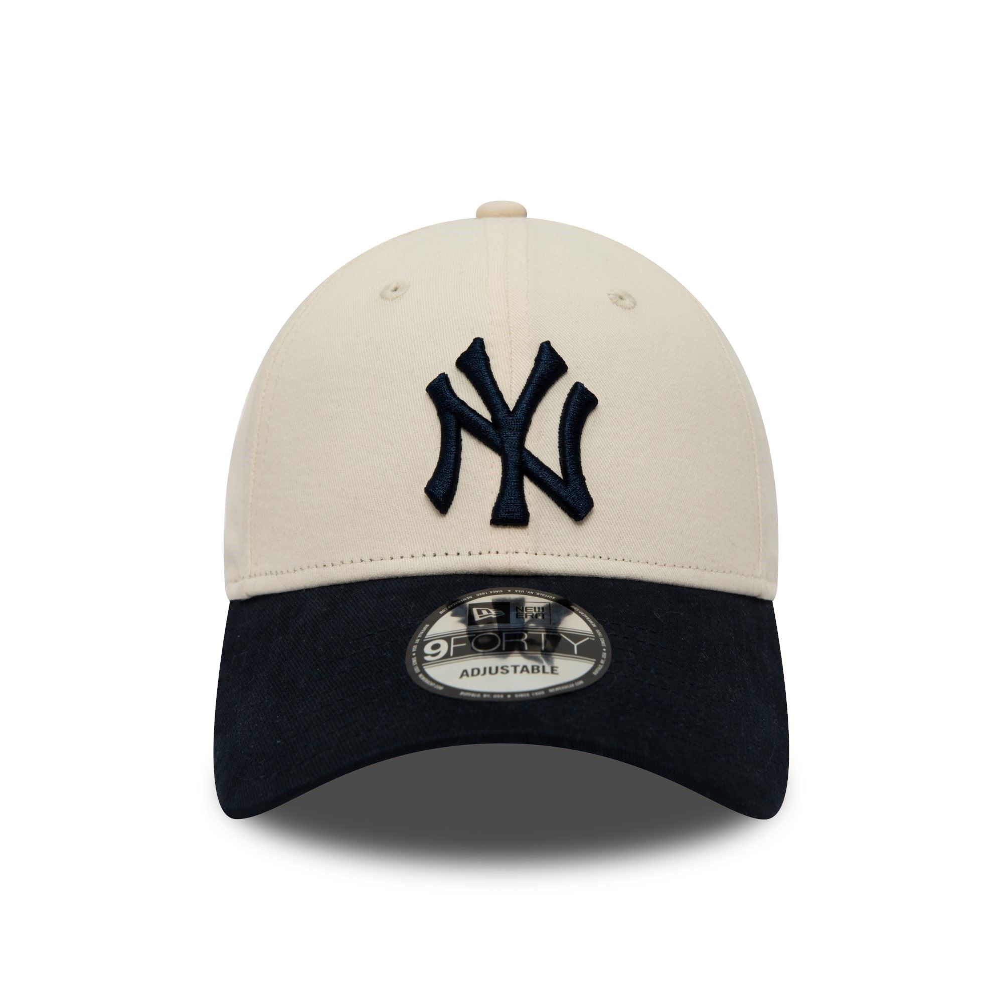 New York Yankees MLB Beige Navy 9Forty Adjustable Cap New Era