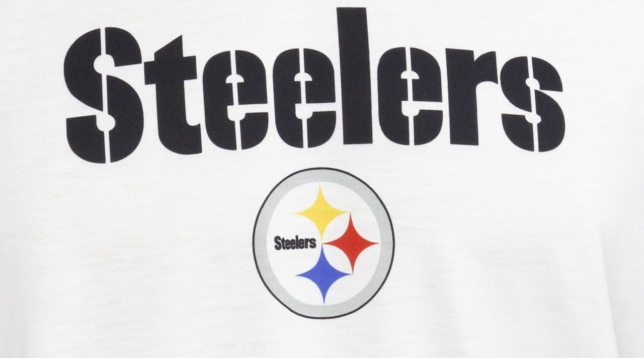 Pittsburgh Steelers Big Logo Back T-Shirt White New Era