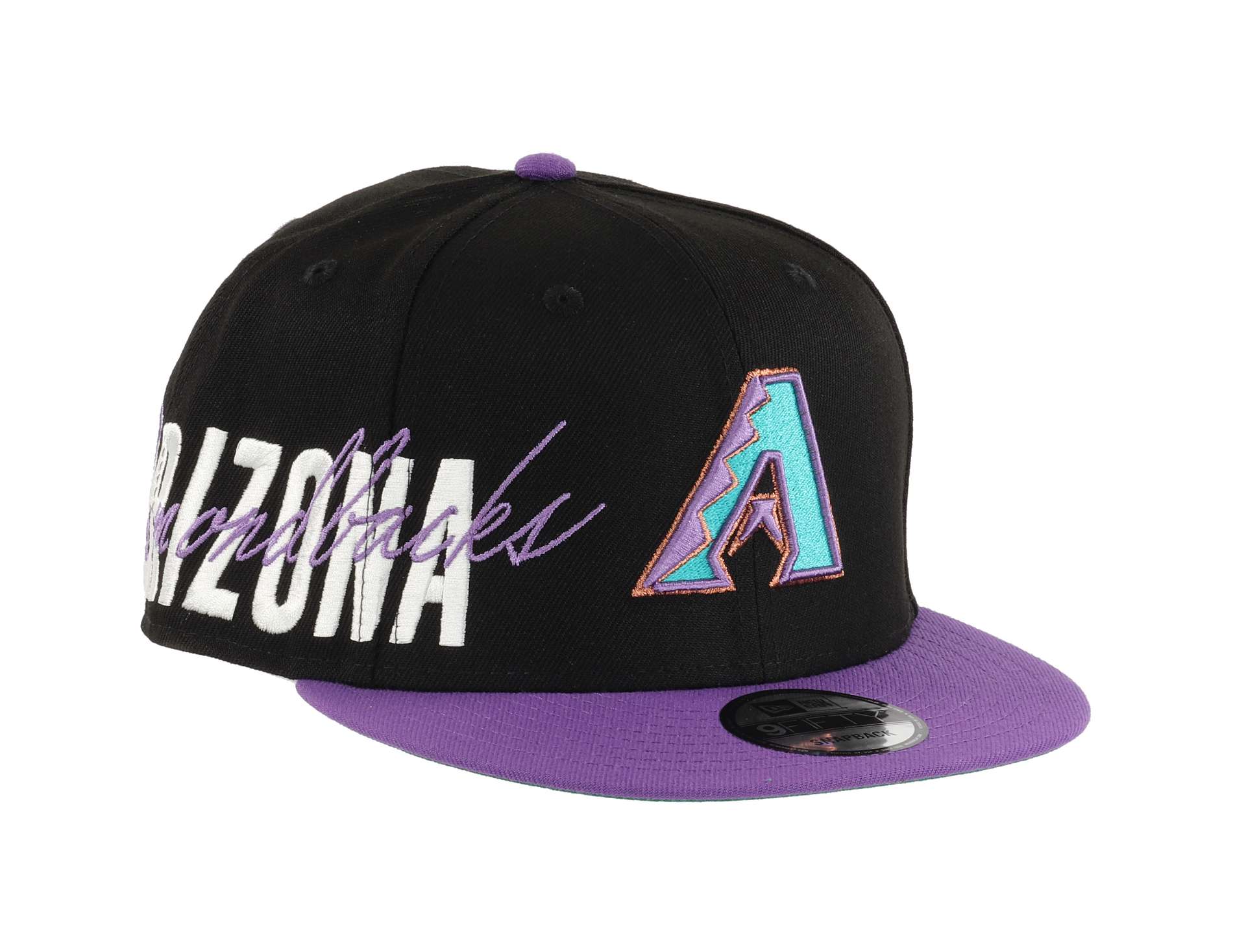 Arizona Diamondbacks Sidefont Black / Purple 9Fifty Snapback Cap New Era