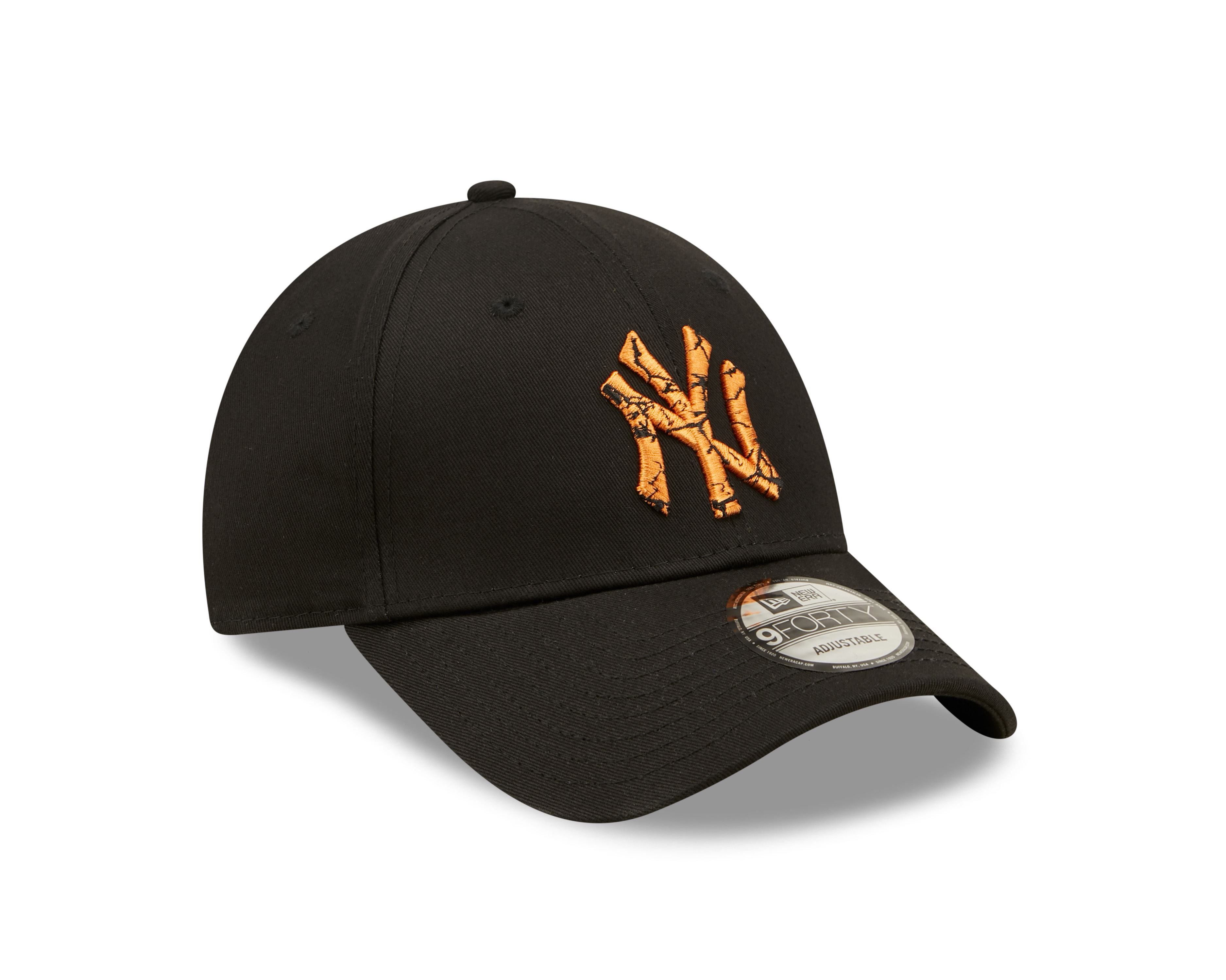 New York Yankees MLB Marble Infill Black 9Forty Adjustable Cap New Era