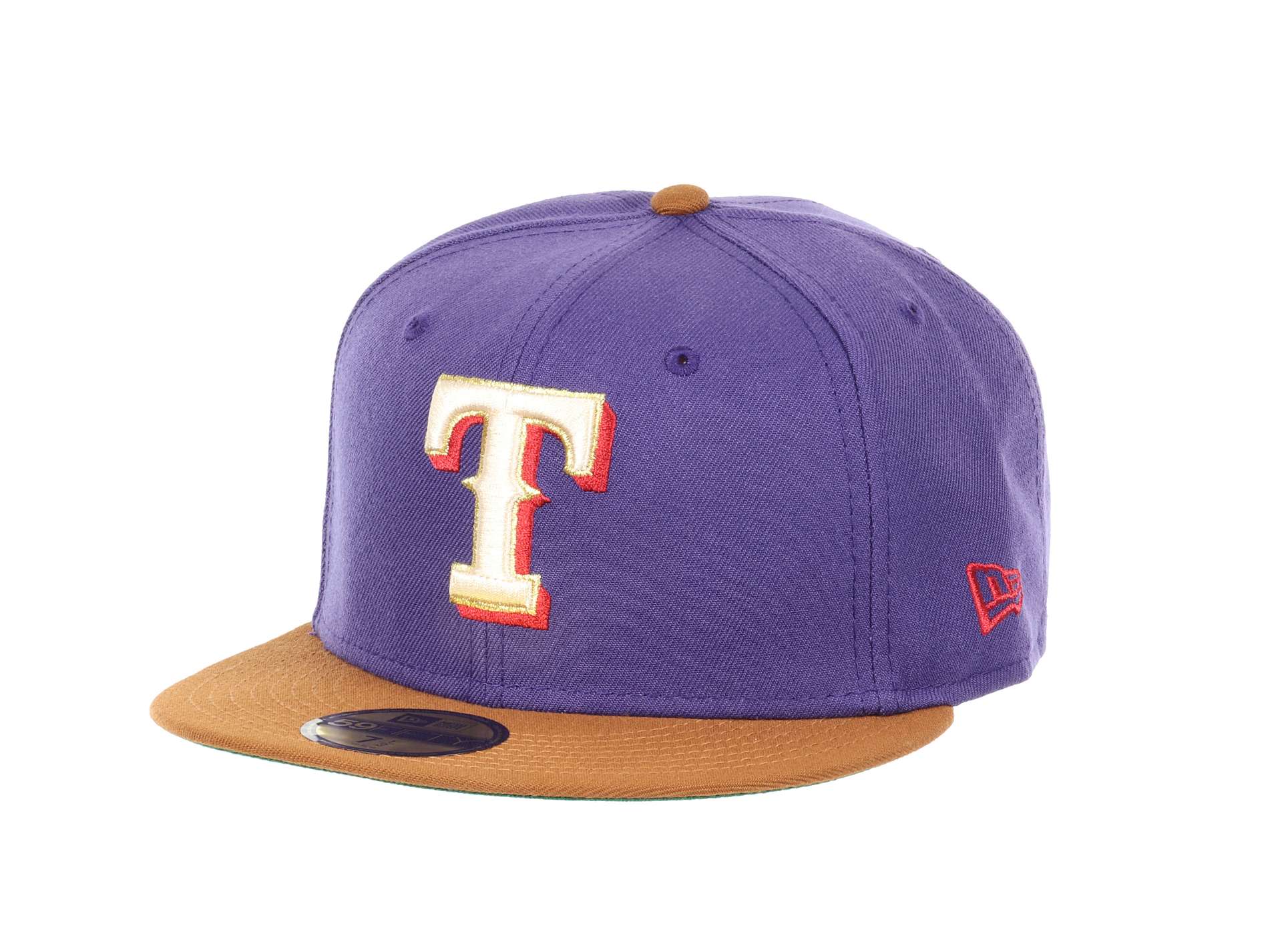 Texas Rangers Texas Flag Sidepatch Purple 59Fifty Basecap New Era