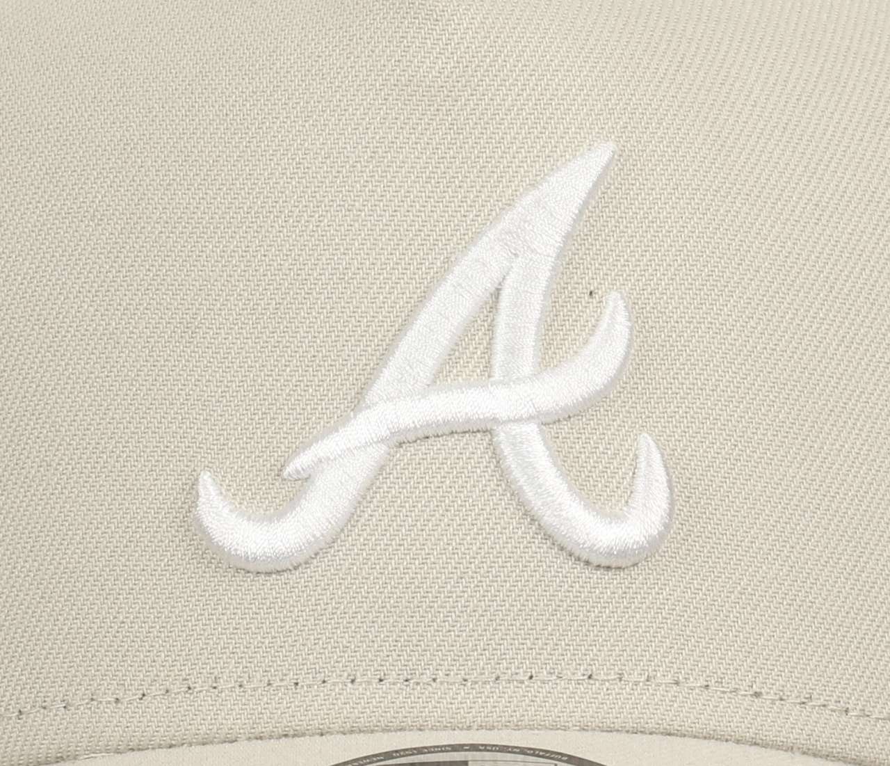 Atlanta Braves MLB Stone White 9Forty A-Frame Snapback Cap New Era