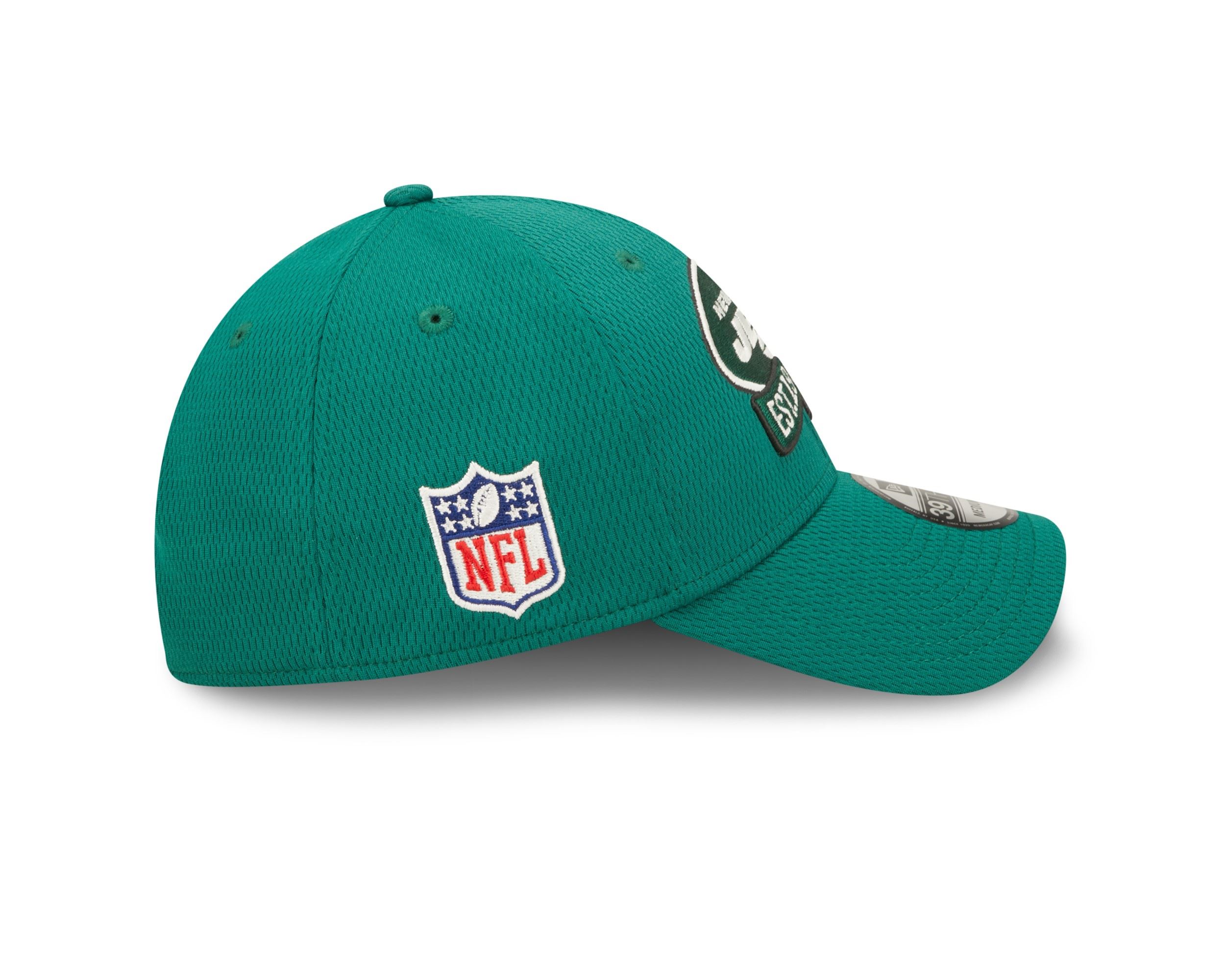 New York Jets NFL 2022 Sideline Green 39Thirty Stretch Cap New Era