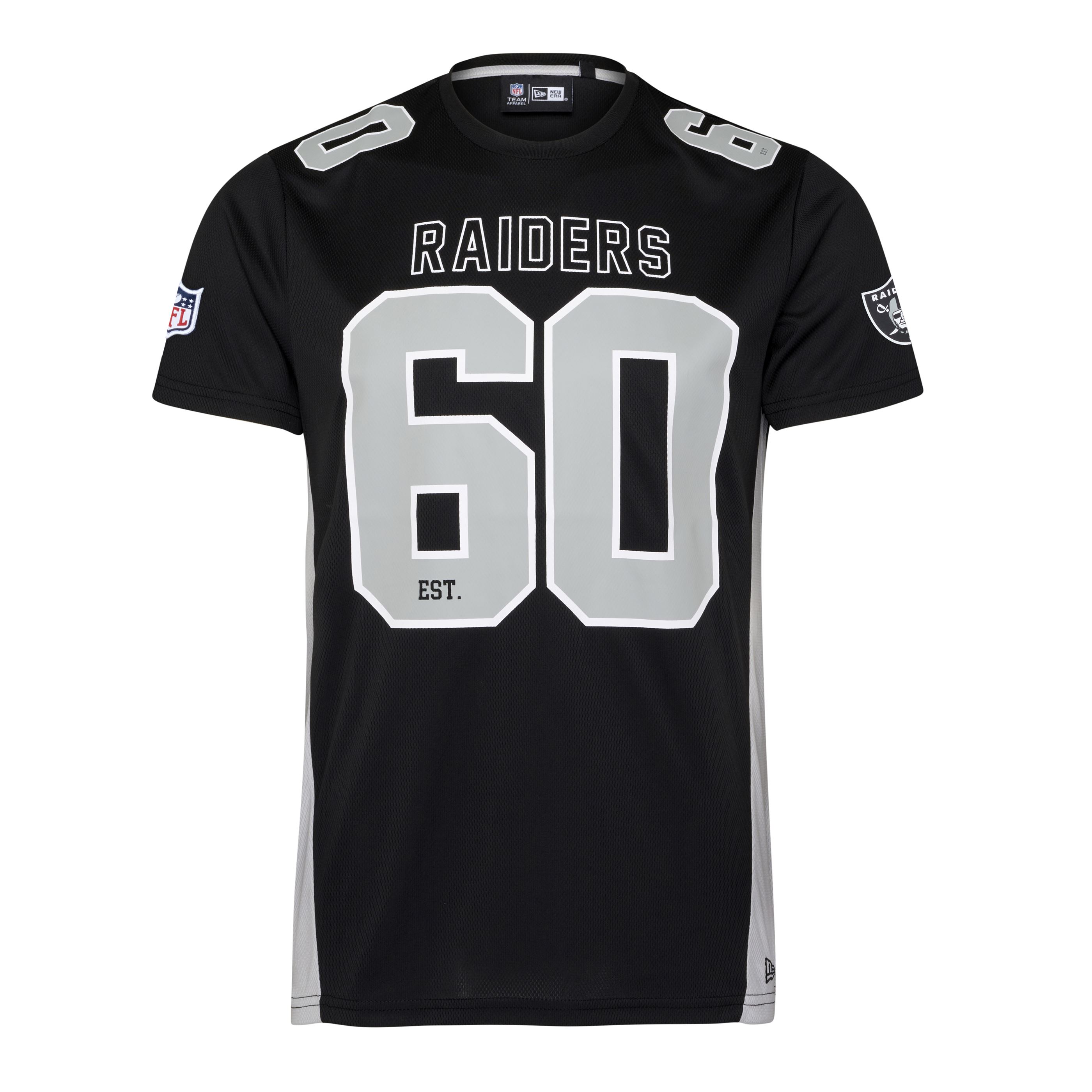 Las Vegas Raiders NFL Established Number Mesh Tee Black T-Shirt New Era