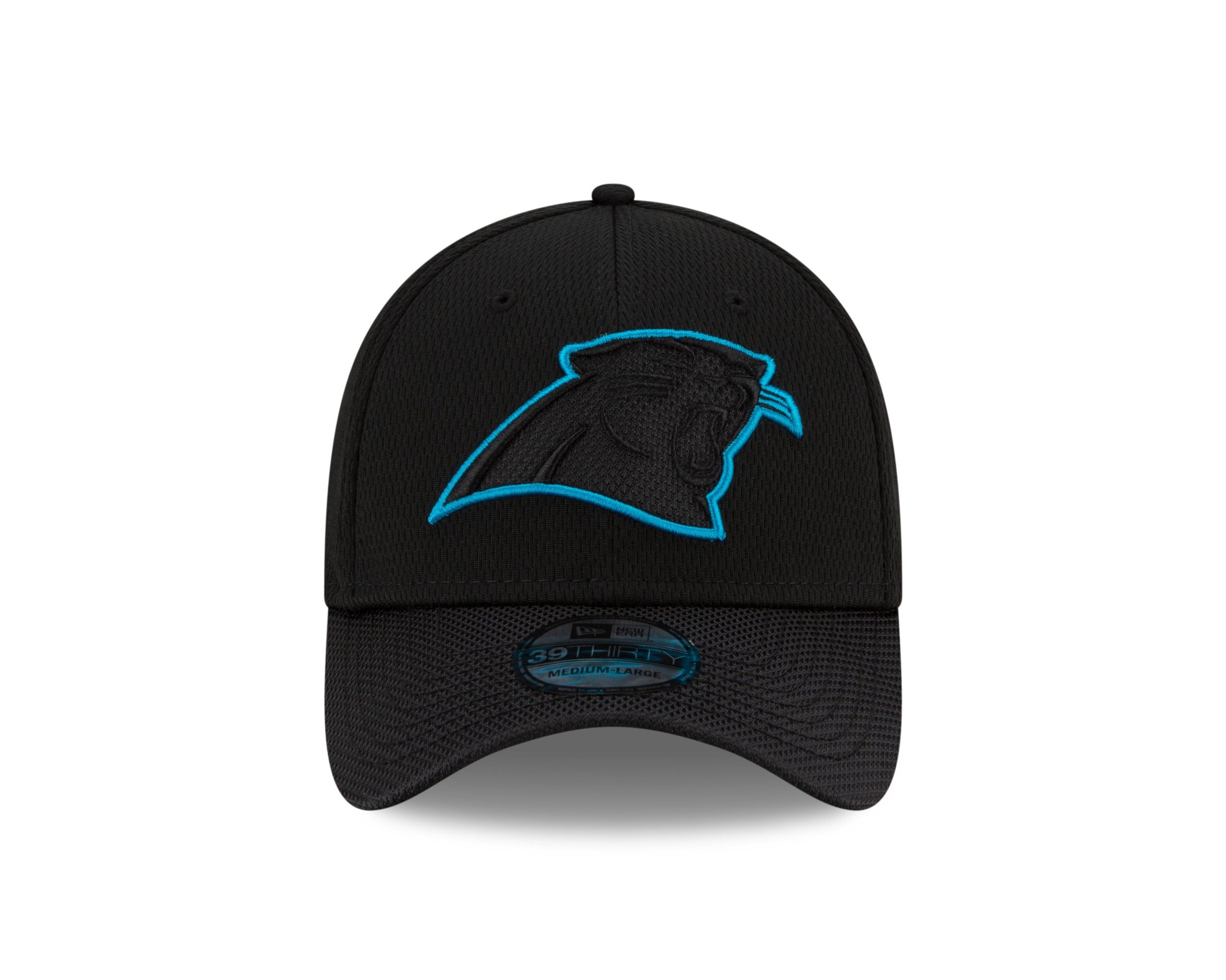 Carolina Panthers NFL 2021 Sideline Black 39Thirty Stretch Cap New Era