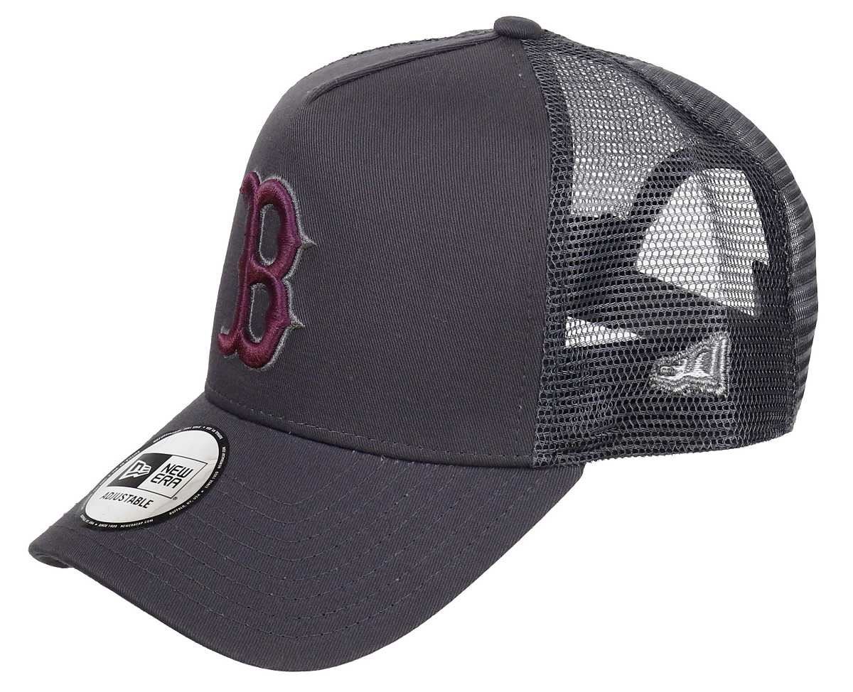 Boston Red Sox Gray Edition A-Frame Adjustable Trucker Cap New Era