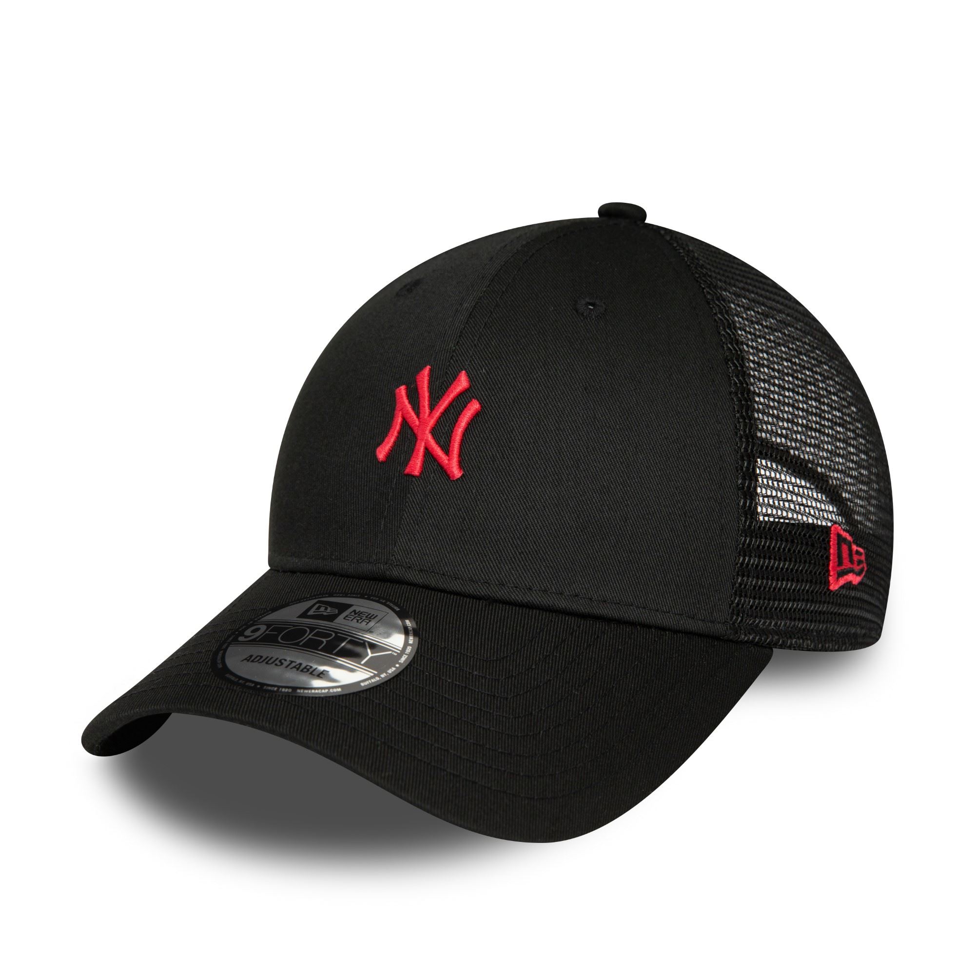 New York Yankees MLB Home Field Black 9Forty A-Frame Adjustable Trucker Cap New Era
