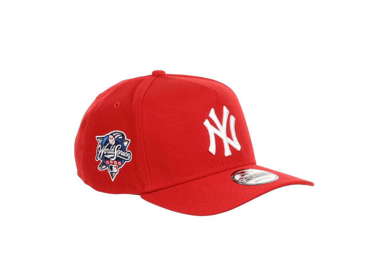 New York Yankees MLB World Series 2000 Sidepatch Red 9Forty A-Frame Snapback Cap New Era