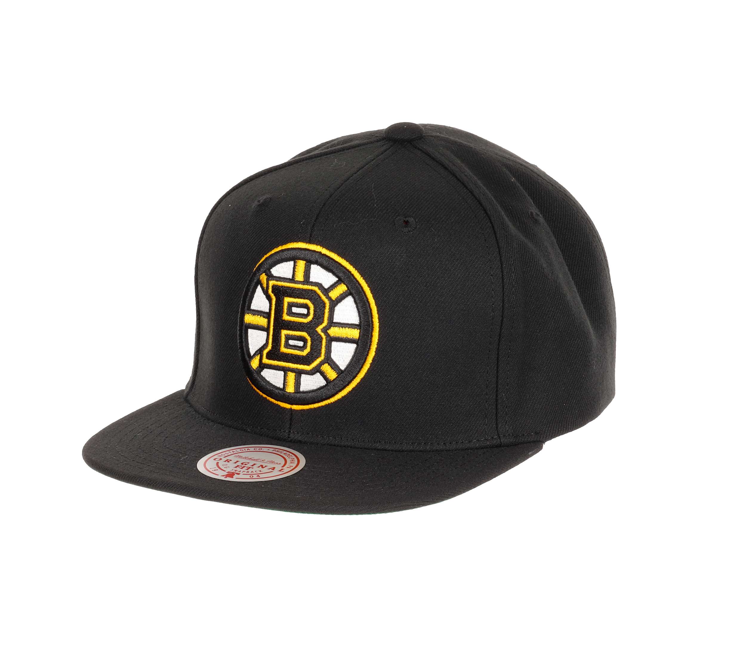 Boston Bruins NHL Top Spot Originaler Fit Schwarz Verstellbare Snapback Cap Mitchell & Ness