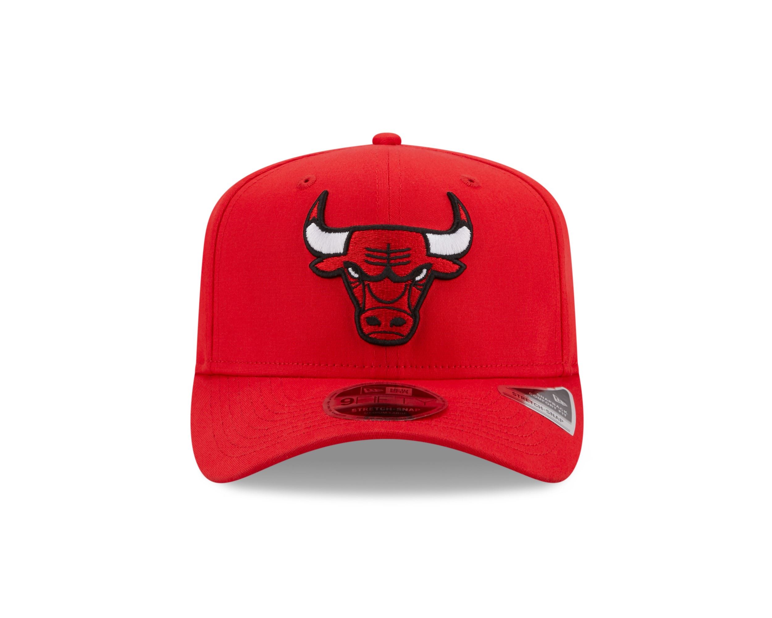 Chicago Bulls NBA Team Colour Red 9Fifty Stretch Snapback Cap New Era
