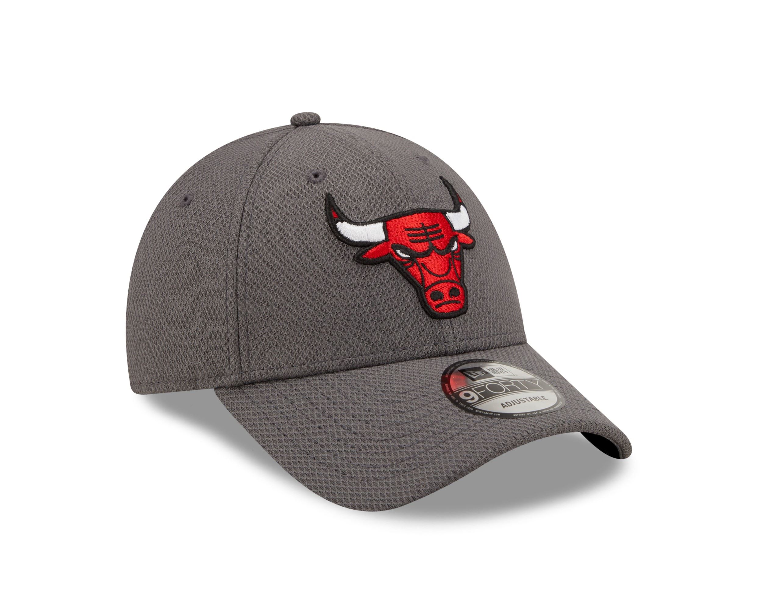 Chicago Bulls Graphite NBA Diamond Era 9Forty Adjustable Snapback Cap New Era