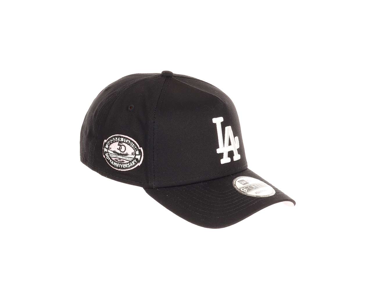 Los Angeles Dodgers MLB  Dogdger Stadium 50th Anniversary  Sidepatch Black 9Forty A-Frame Adjustable Cap New Era