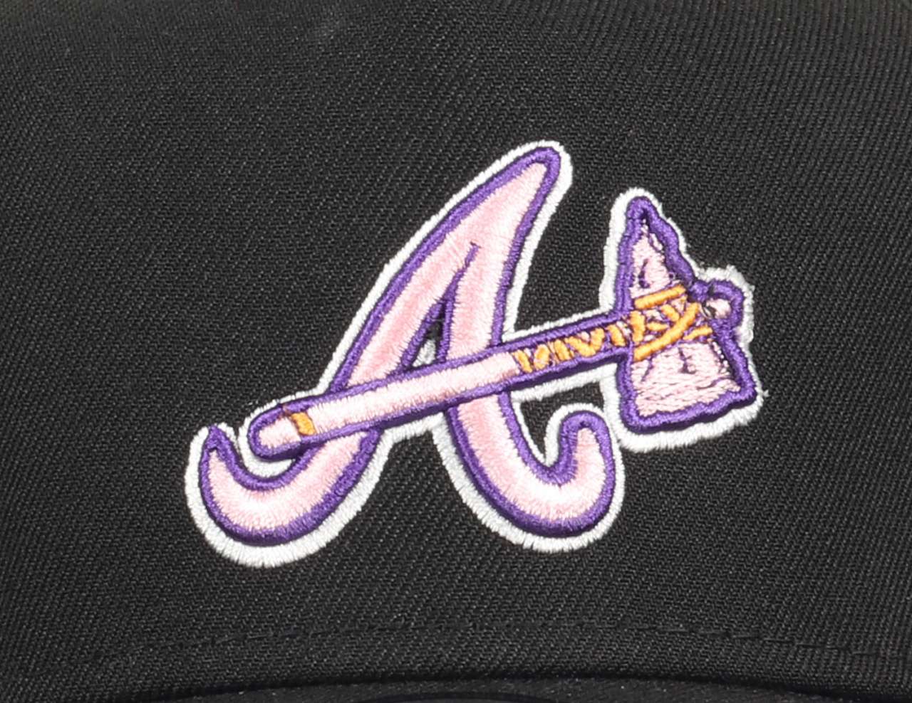 Atlanta Braves MLB 30th Anniversary Sidepatch Black 9Forty A-Frame Snapback Cap New Era